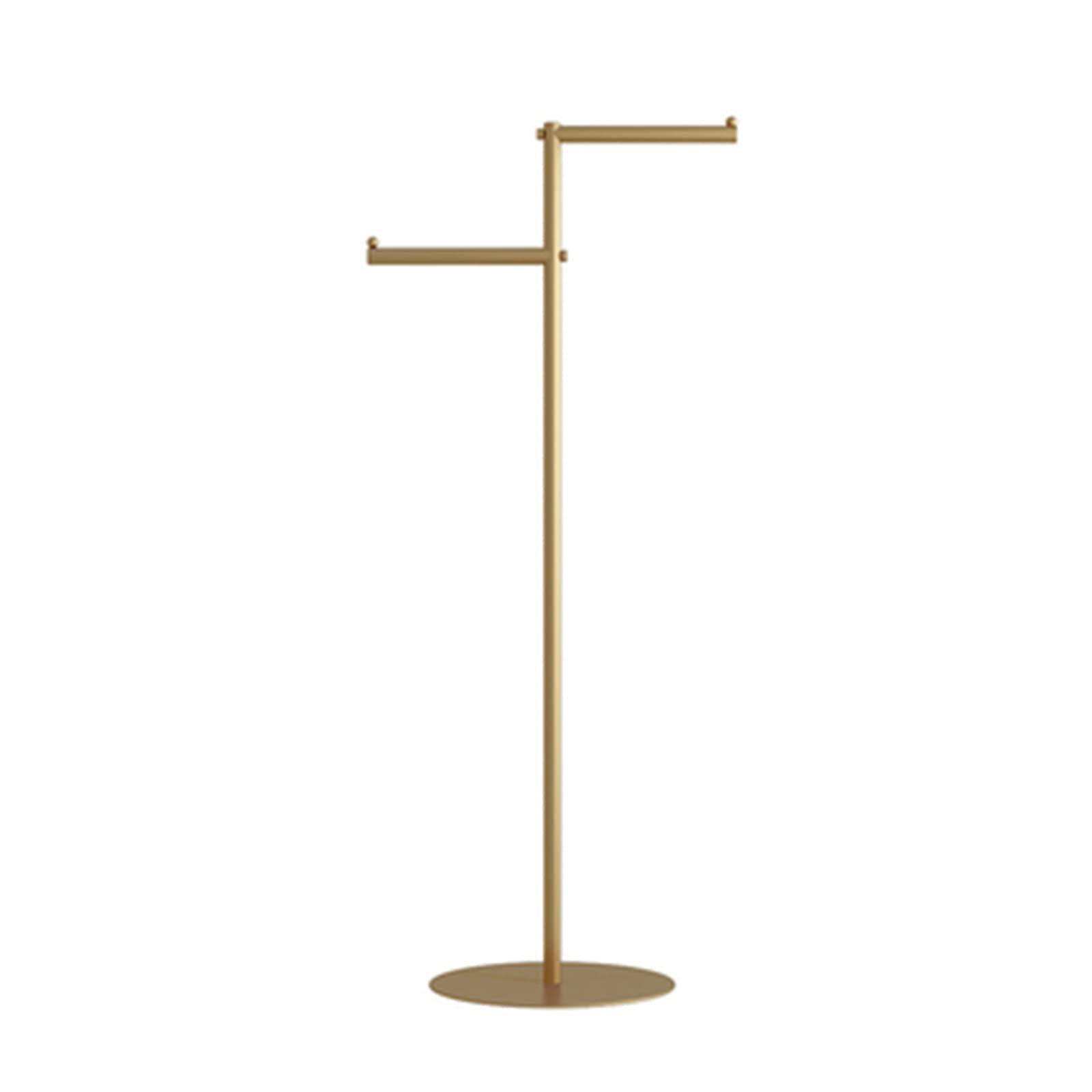 Heavy Duty T-Shaped Garment Rack - 47.2 Inch Gold Clothing Display Stand for Retail Stores & Home Organization | Perfect for Hanging Clothes, Displaying Outfits & Maximizing Closet Space