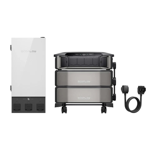 EcoFlow DELTA Pro Ultra Whole Home Backup Power Station - 3000W Portable Solar Generator for Emergency Power, Off-Grid Living & RV Camping - Reliable Energy Solution for Home, Outdoor & Travel