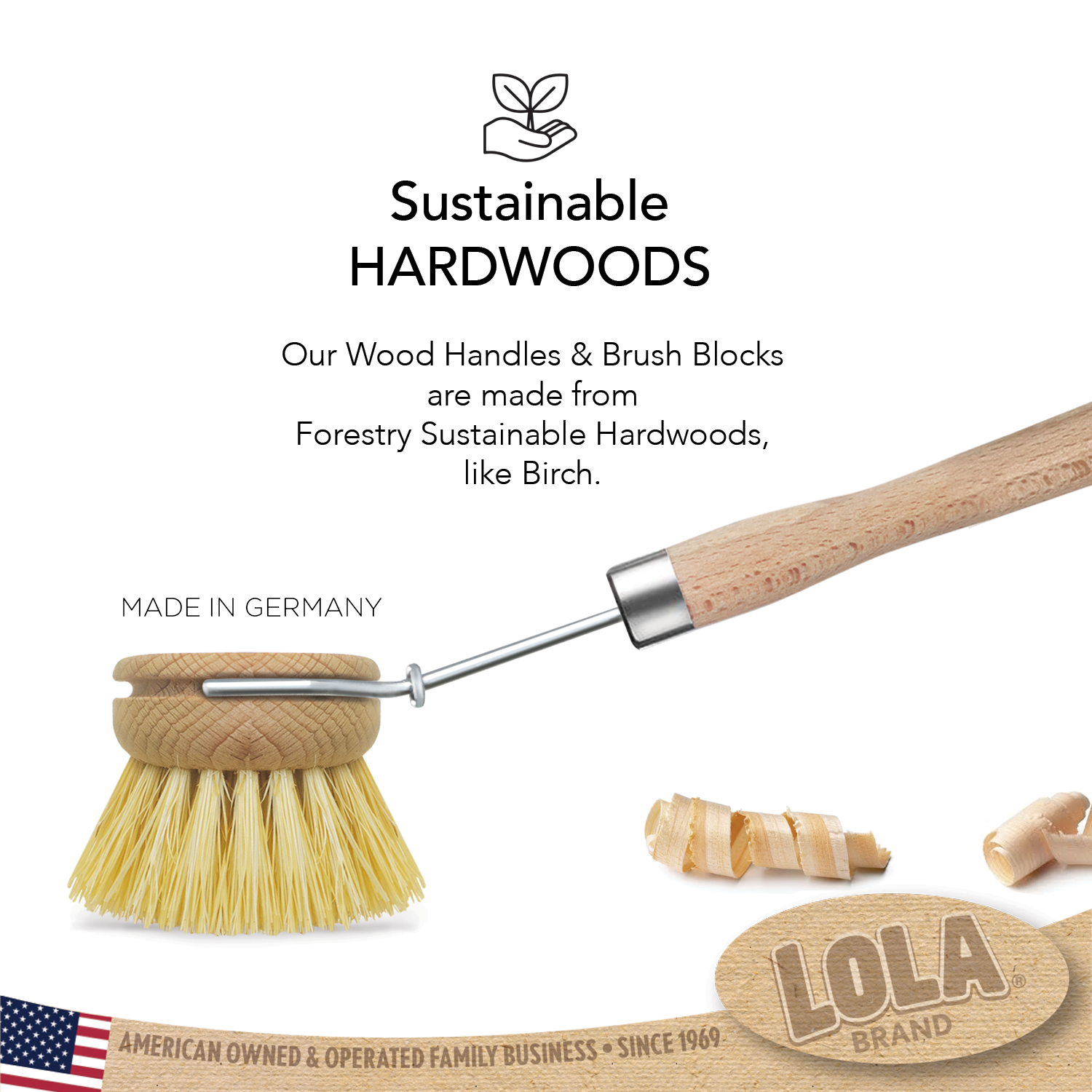 Original Tampico Vegetable & Dish Brush - Small Head, Pack of 6 | Natural Fiber Cleaning Brush for Fruits, Vegetables & Dishes | Eco-Friendly Kitchen Scrubber for Tough Stains