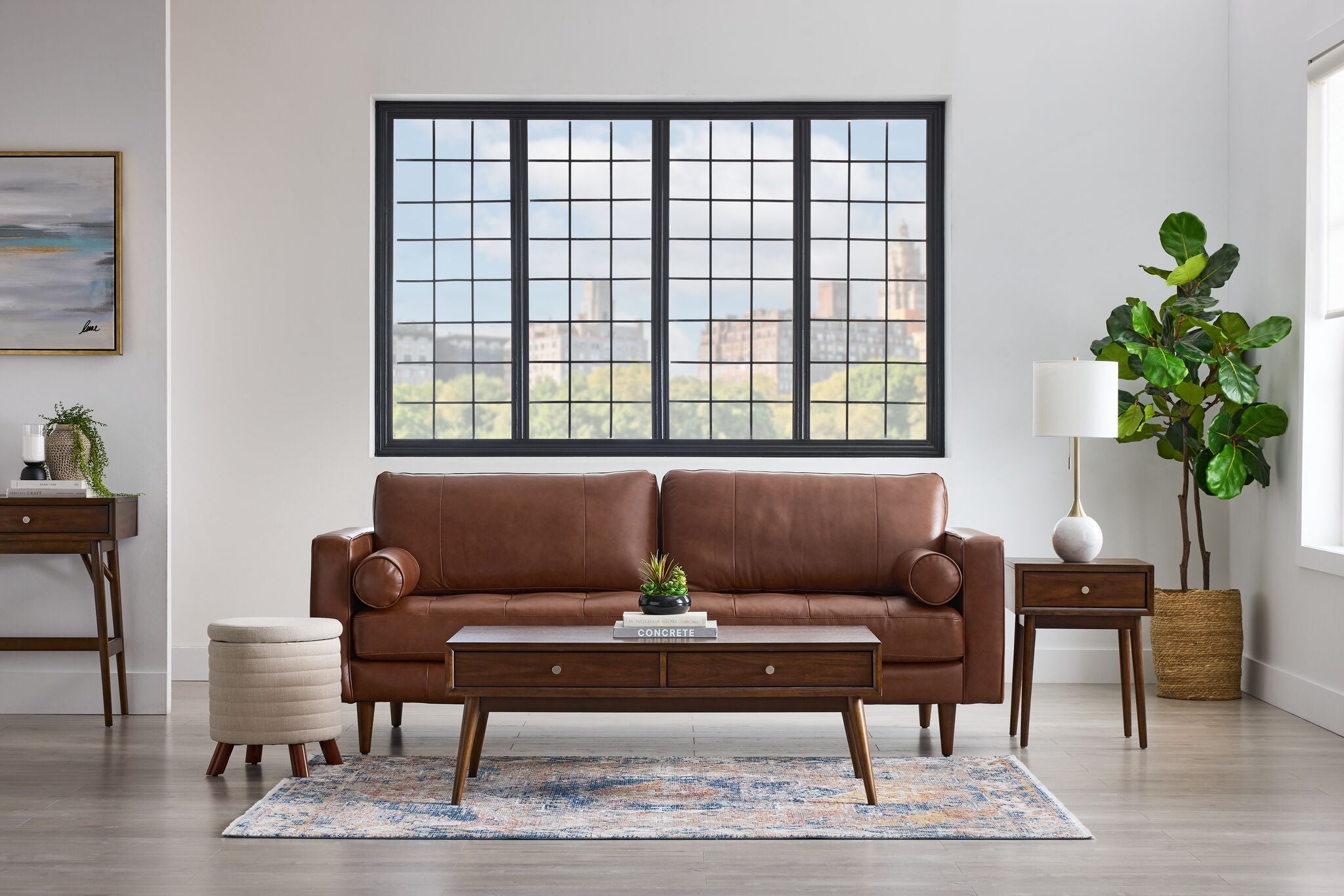 Premium Bari Leather Sofa in Cobblestone - Luxurious Genuine Leather Couch for Living Room, Office, or Lounge - Perfect for Modern Home Decor & Relaxation
