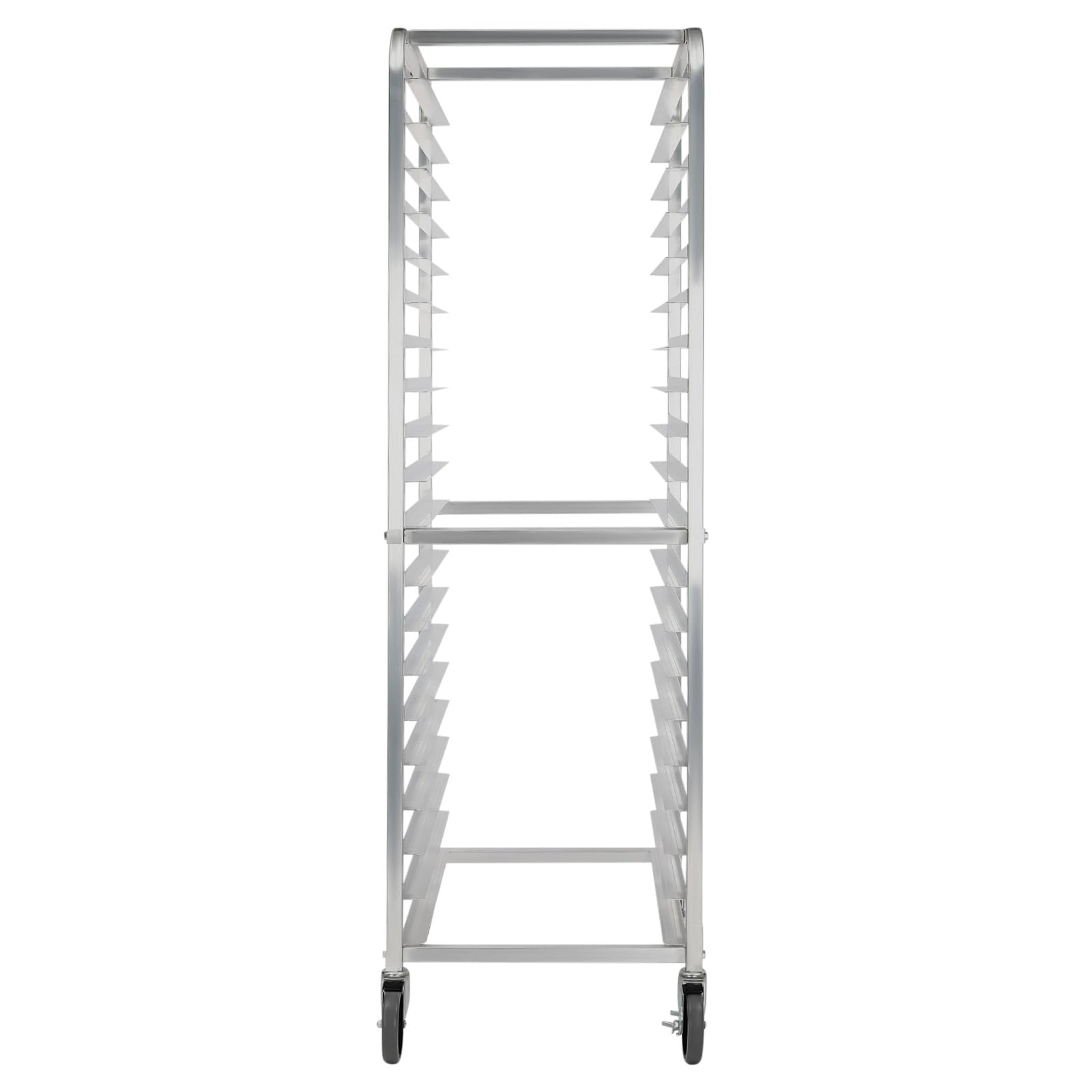 20-Tier Aluminum Mobile Bakery Rack with Lockable Casters - Heavy Duty Sheet Pan & Bun Pan Storage Cooling Rack for Donuts, Bread, Pastry, Cookies, Pizza Dough - Perfect for Commercial Kitchens, Bakeries, Cafes & Food Trucks