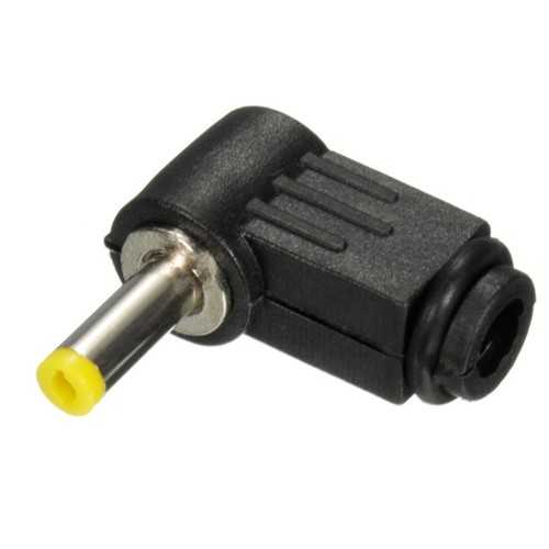 1.7x4.0mm Right Angle L 90° Male Plug DC Power Connector Adapter for CCTV Cameras, Routers, LED Strips & Electronics
