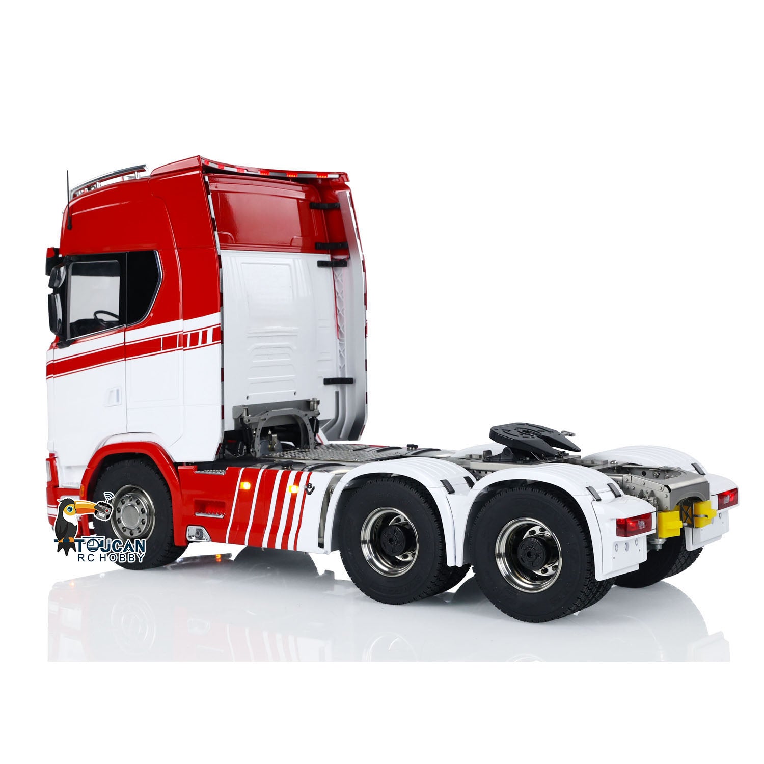 1/14 Scale RC Tractor Truck 770S - 6x6 Metal Chassis with Light, Sound & Smoke Effects - 3-Speed Transmission & Differential Lock - Openable Cabin - I6S Remote Control - Perfect for Off-Road Adventures & Construction Play