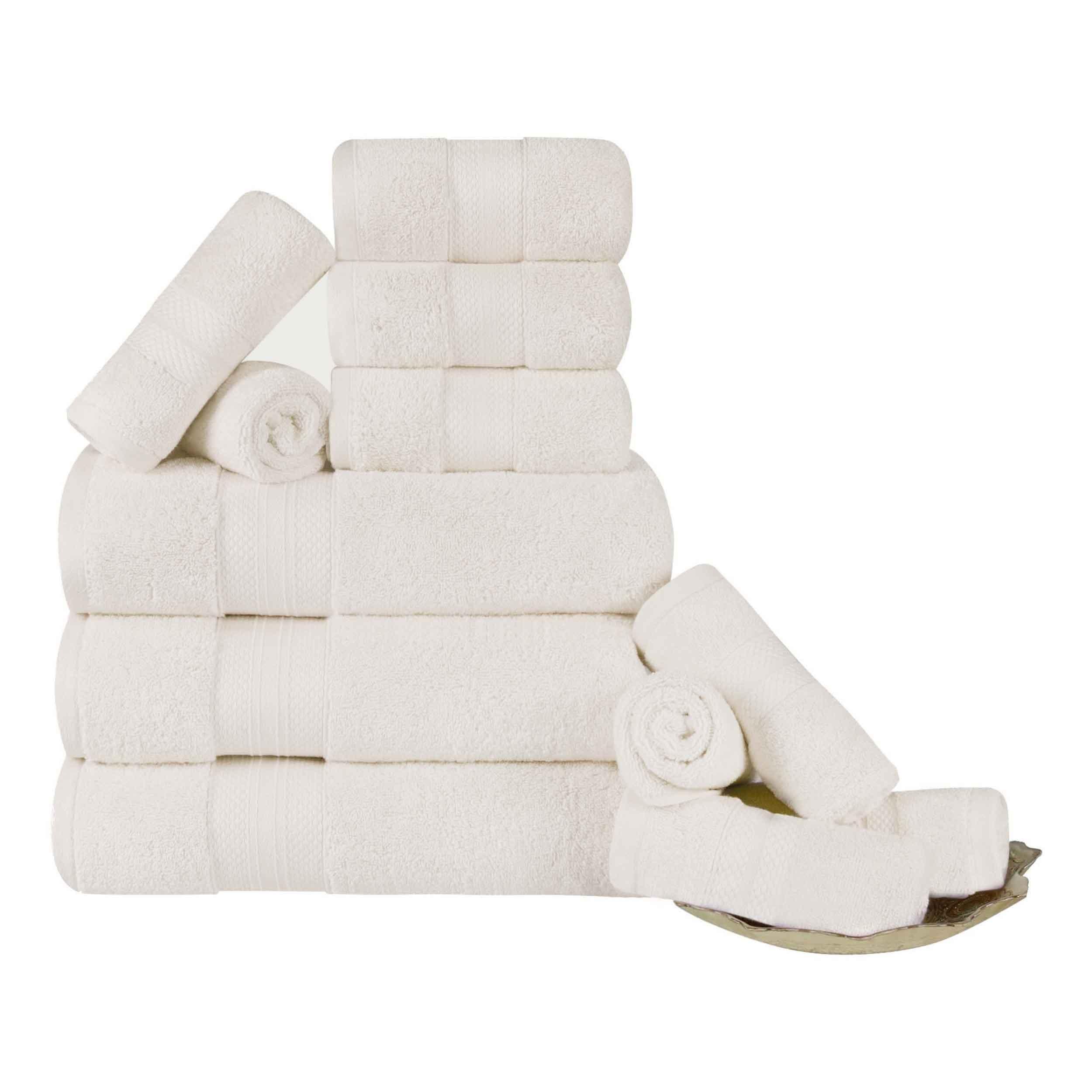 Premium 12-Piece Ultra Plush Turkish Cotton Towel Set - Highly Absorbent, Soft & Quick-Drying Bath Towels for Spa, Gym & Luxury Home Use
