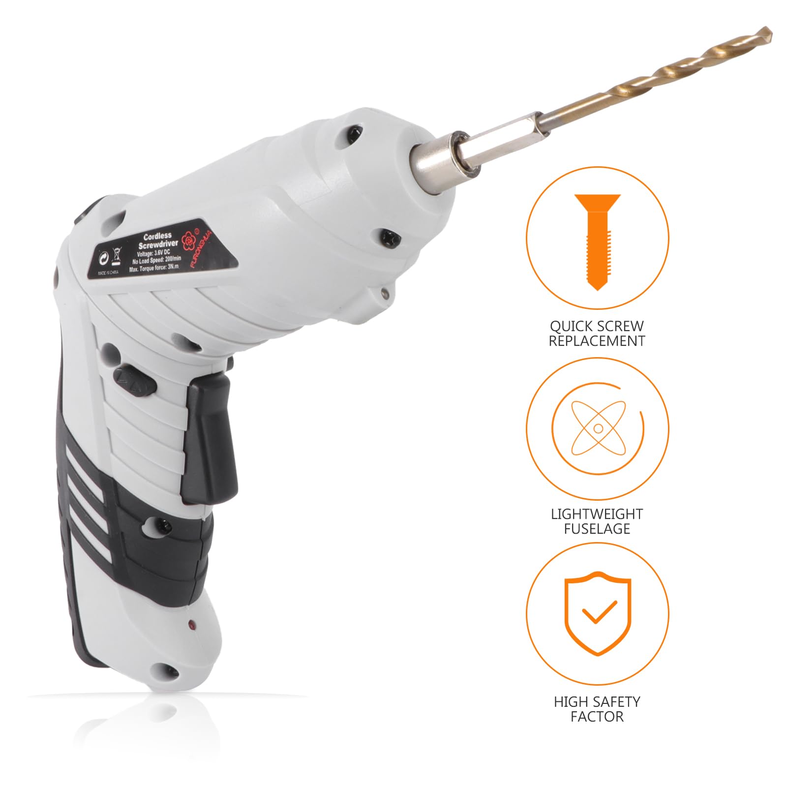 10-Piece Mini Electric Drill Kit - Rechargeable Cordless Screwdriver Set with Multiple Bits for Home, Office & DIY Projects | Portable Hand Drill for Furniture Assembly, Electronics Repair & Crafting
