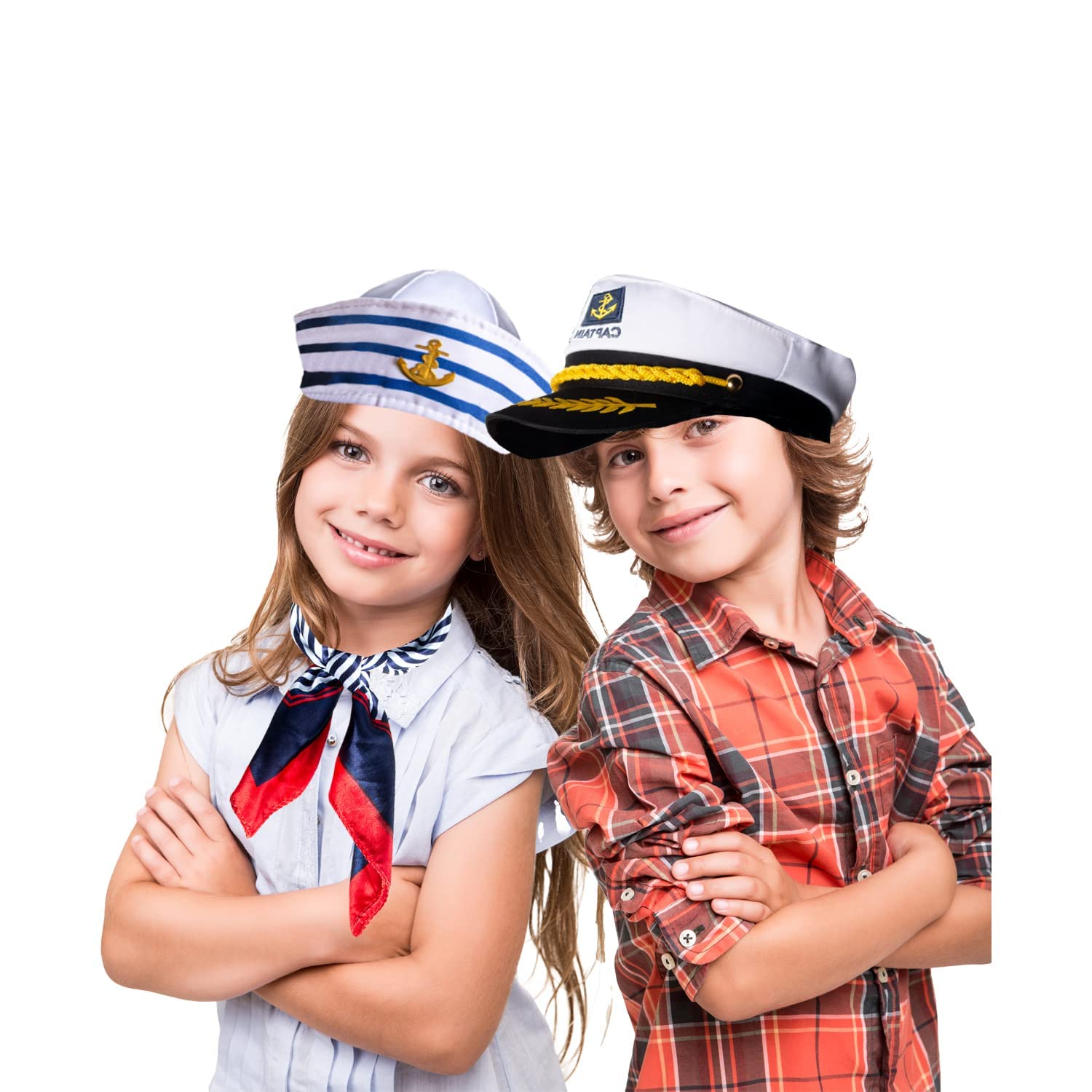 Premium Captain Hat for Men & Women - Nautical Sailor Hat for Boating, Yachting & Costume Parties - Classic Boat Captain Hat with Adjustable Strap - Perfect for Halloween, Cosplay & Themed Events
