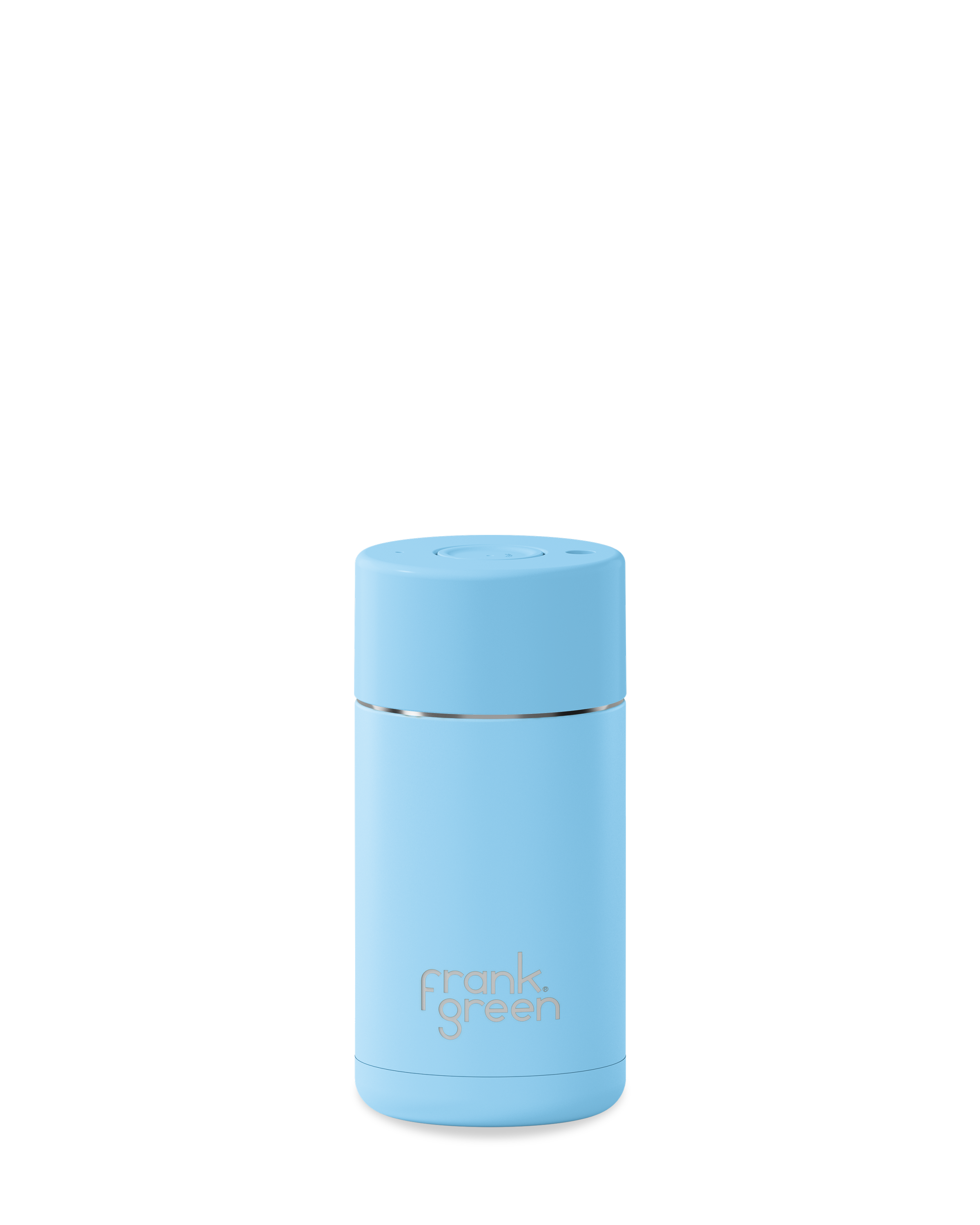 12oz Ceramic Reusable Coffee Cup with Lid - 355ml Sky Blue Travel Mug for Hot & Cold Drinks - Perfect for Office, Commute, and Outdoor Activities