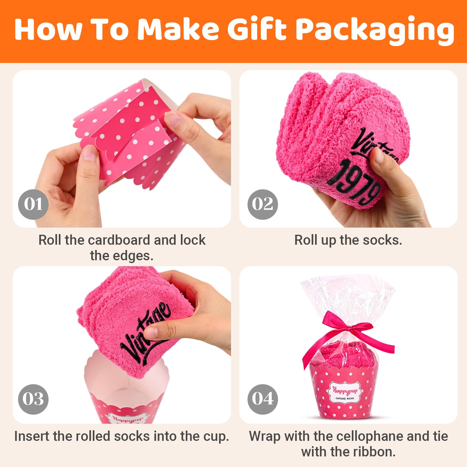 HappyPop Funny Birthday Socks for Women Aged 41-50 - Cute Novelty Gift for Mom, Grandma, Wife - Perfect for Birthday Parties, Gag Gifts & Special Occasions