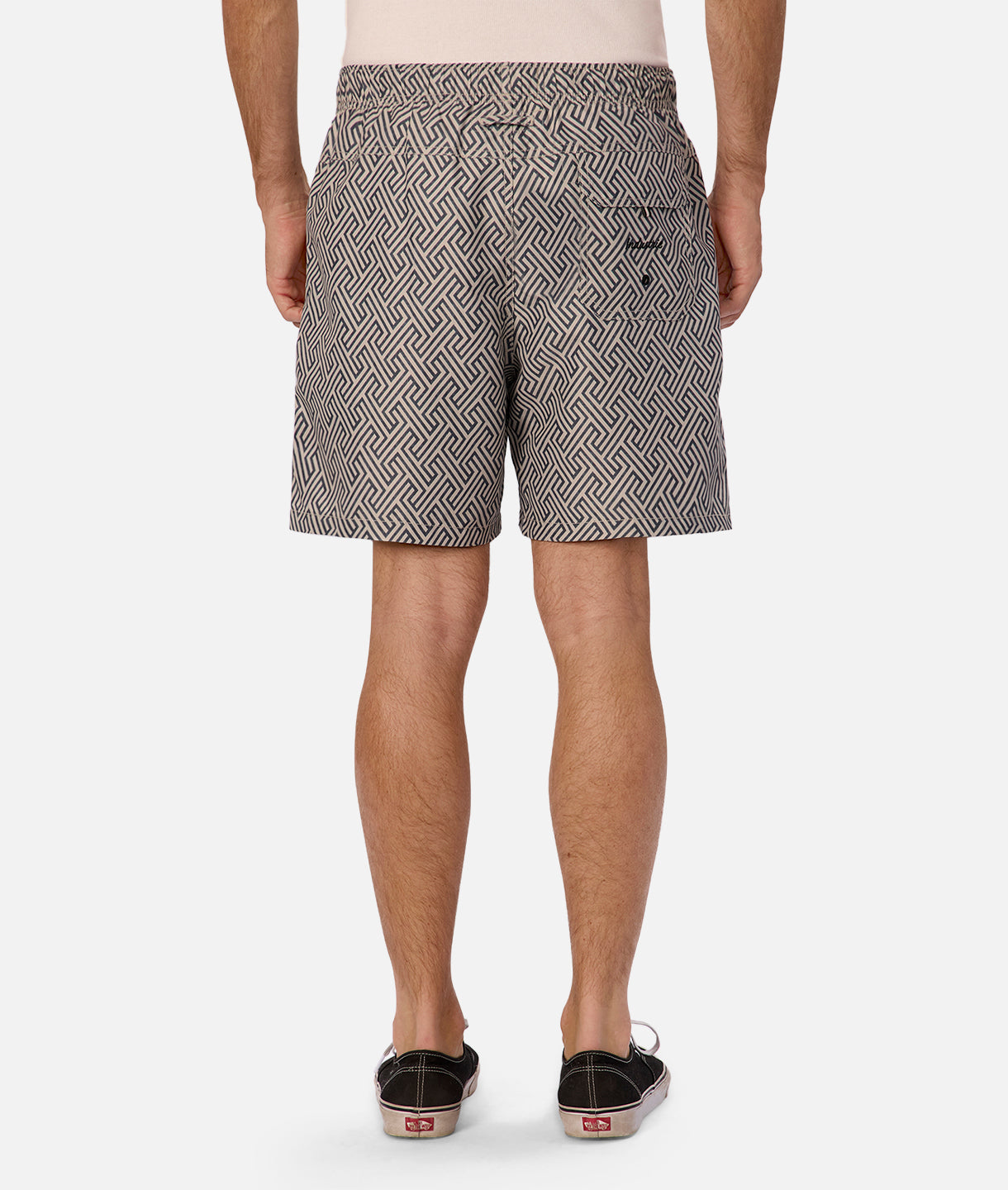 Alvarado Men's Swim Shorts - Quick-Dry Khaki & Charcoal Swim Trunks for Beach, Pool & Water Sports