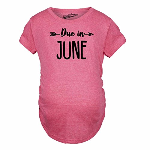 Pregnancy Announcement T-Shirt - Cute Maternity Tee for Baby Shower & Gender Reveal - Perfect for June Due Date & Pregnancy Photos
