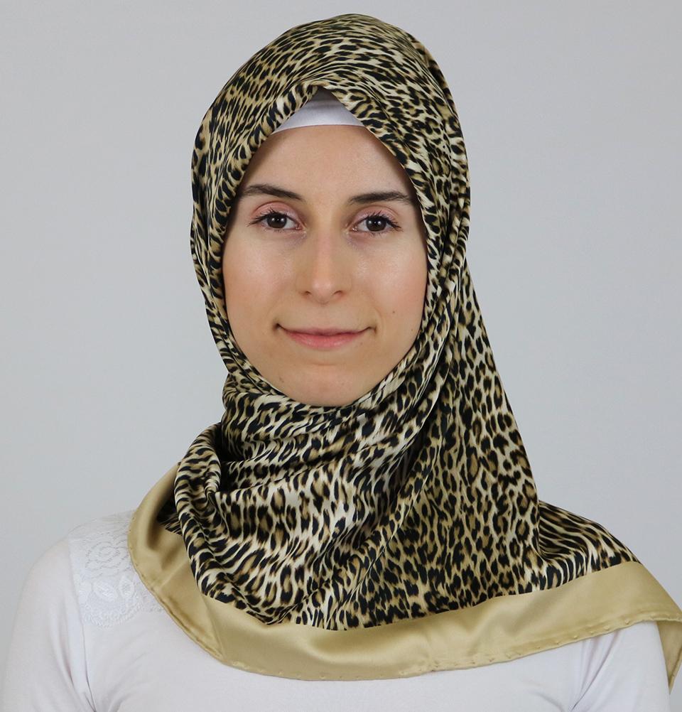 Aker Satin Square Hijab Scarf 5005 940 Beige - Soft Muslim Headscarf for Women, Breathable & Lightweight Prayer Shawl - Perfect for Daily Wear, Work, and Special Occasions