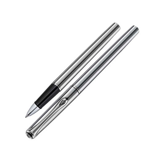 Diplomat Traveller Rollerball Pen - Premium Stainless Steel Writing Instrument for Business Professionals, Gift & Office Use