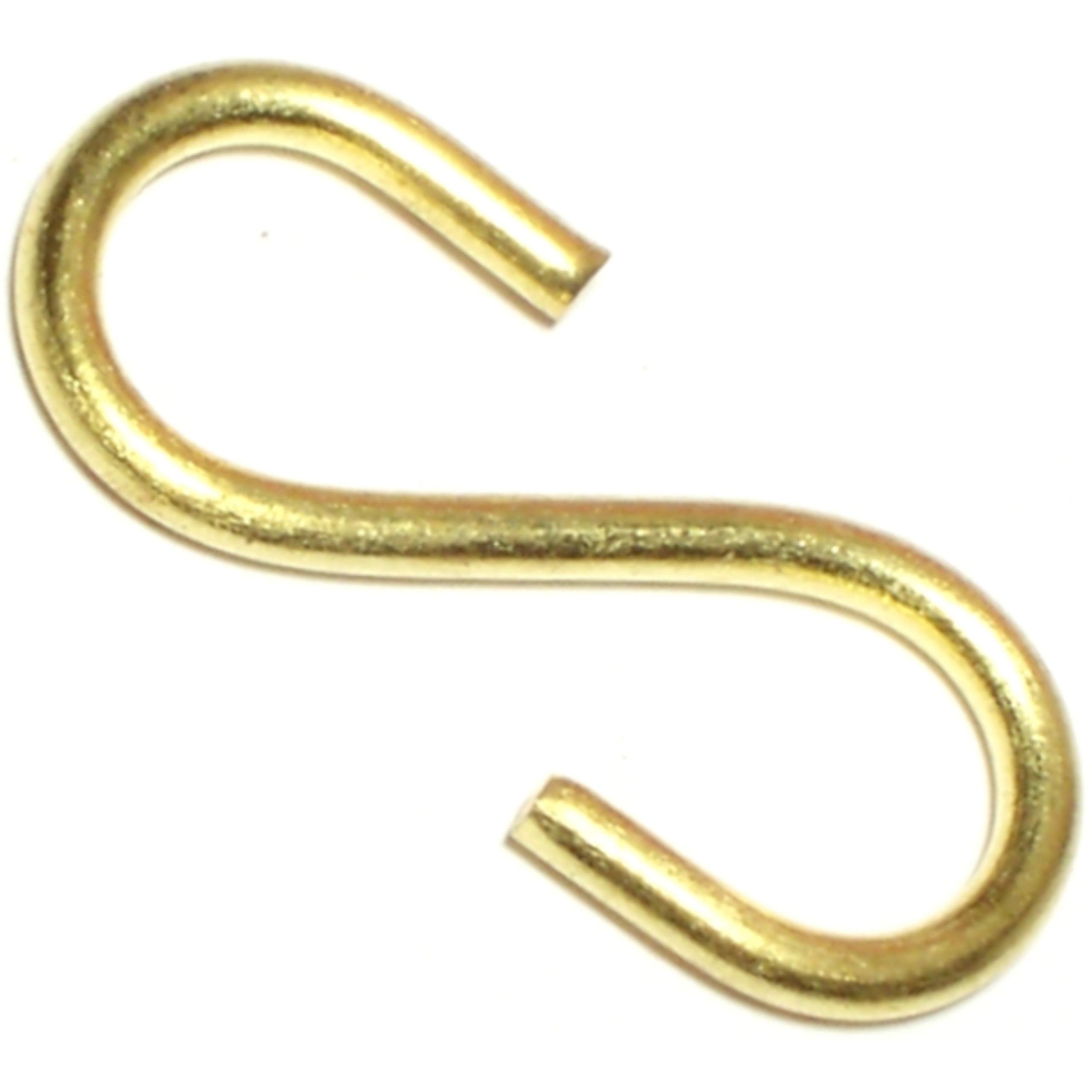 014973156329 S Hooks, 1-5/8 Inch, Pack of 15 - Heavy Duty Metal Hanging Hooks for Home Organization, Garage Storage & DIY Projects