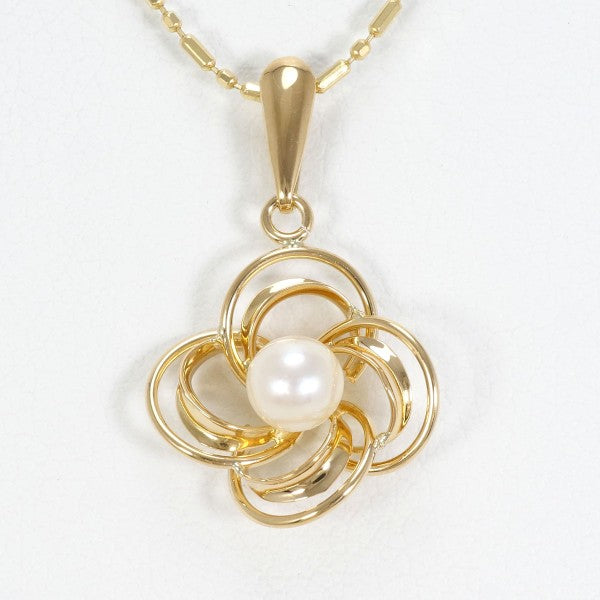 18K Yellow Gold Pearl Necklace for Women - Elegant Pearl Jewelry Gift for Brides, Anniversaries & Special Occasions