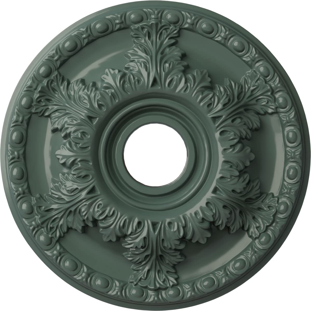 Ekena Millwork Granada Ceiling Medallion 18 Inch - Hand Painted Cloud Burst Design - 18