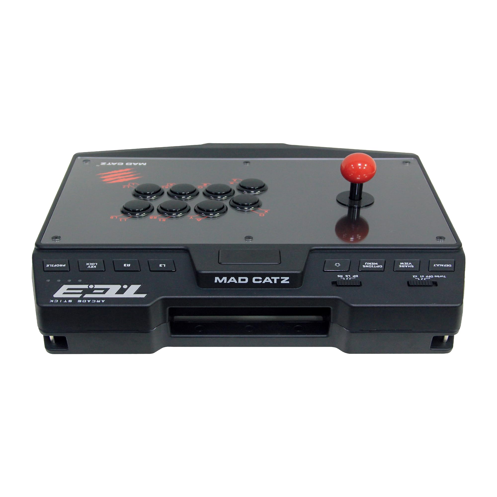 Mad Catz T.E.3 Arcade Fight Stick for PC, PS4, Nintendo Switch & Xbox Series X/S - Sanwa Buttons & Joystick - Professional Fighting Game Controller for Street Fighter 6, Tekken 8, Super Smash Bros - Perfect for Tournaments & Home Gaming Setup