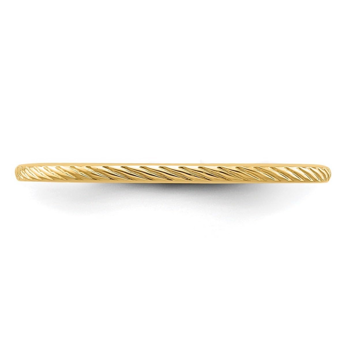 14K Gold Twisted Wire Stackable Band Ring for Women & Men - Rose, White & Yellow Gold | Multiple Sizes & Widths | Perfect for Layering, Gifts & Everyday Wear