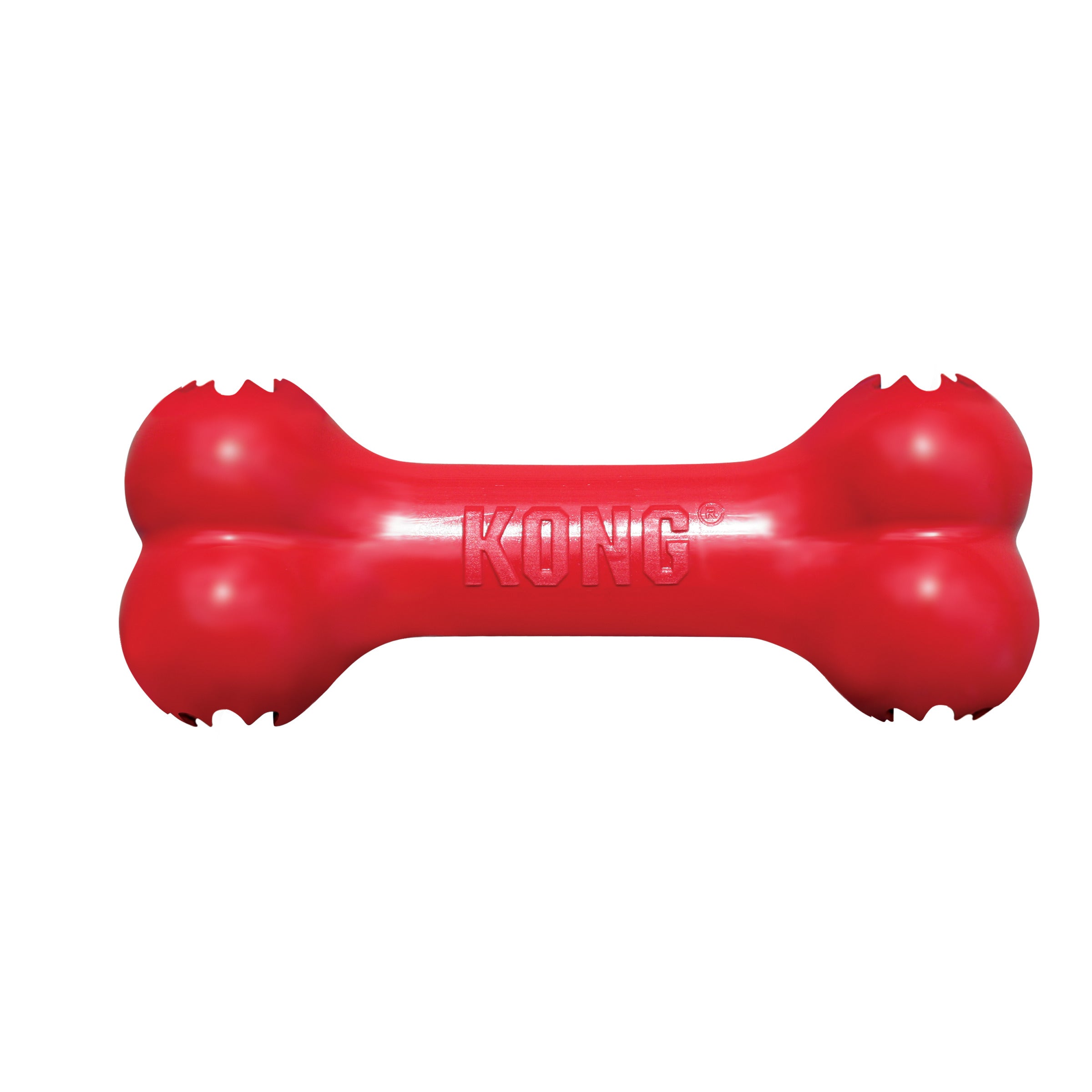 KONG Goodie Bone - Durable Rubber Chew Toy for Dogs with Treat Hole - Hide Treats for Fun & Mental Stimulation - Perfect for Small & Medium Breeds