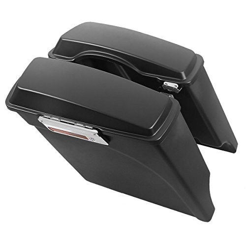 Saddlebags Style B: Matte Black color