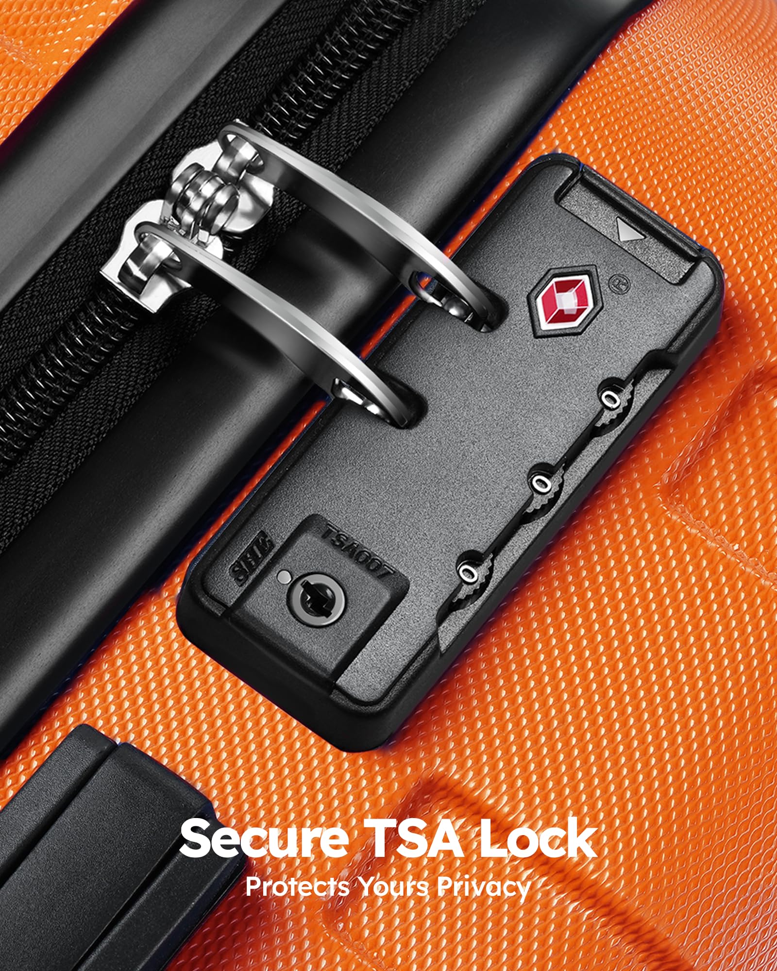 Suitour 2-Piece Hard Shell Luggage Set with Spinner Wheels & TSA Lock - 20