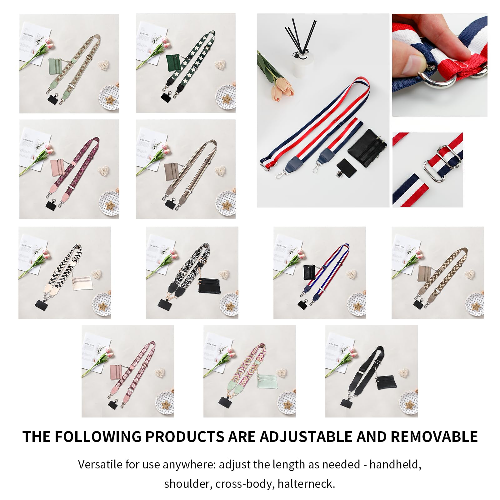 Adjustable Crossbody Phone Lanyard with Zippered Wallet Pouch - Clip & Go Strap for Smartphones - Perfect for Travel, Shopping & Hands-Free Convenience (Khaki-2)