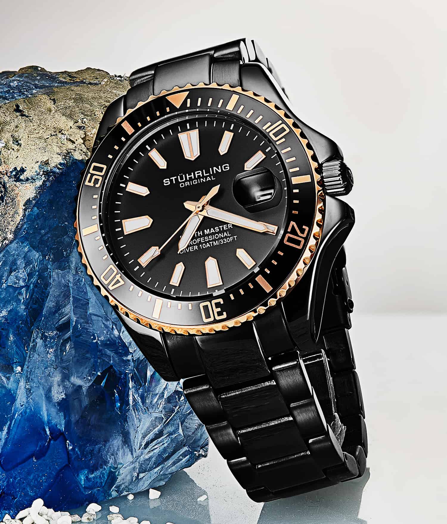 Depthmaster 3950A 42mm Quartz Diver Watch - Waterproof Luxury Dive Watch for Men - Perfect for Scuba Diving, Swimming & Outdoor Adventures