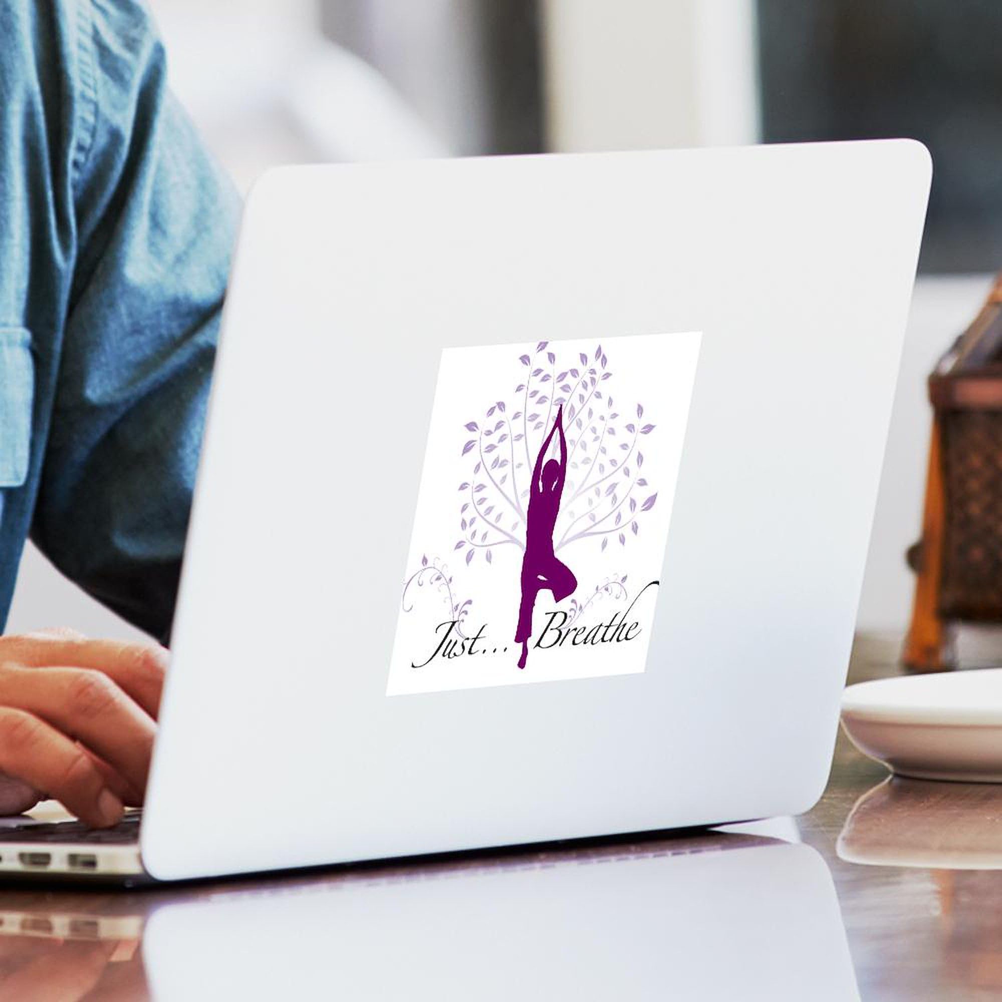 Square Car Decal Sticker - Durable Bumper Sticker for Cars & Laptops