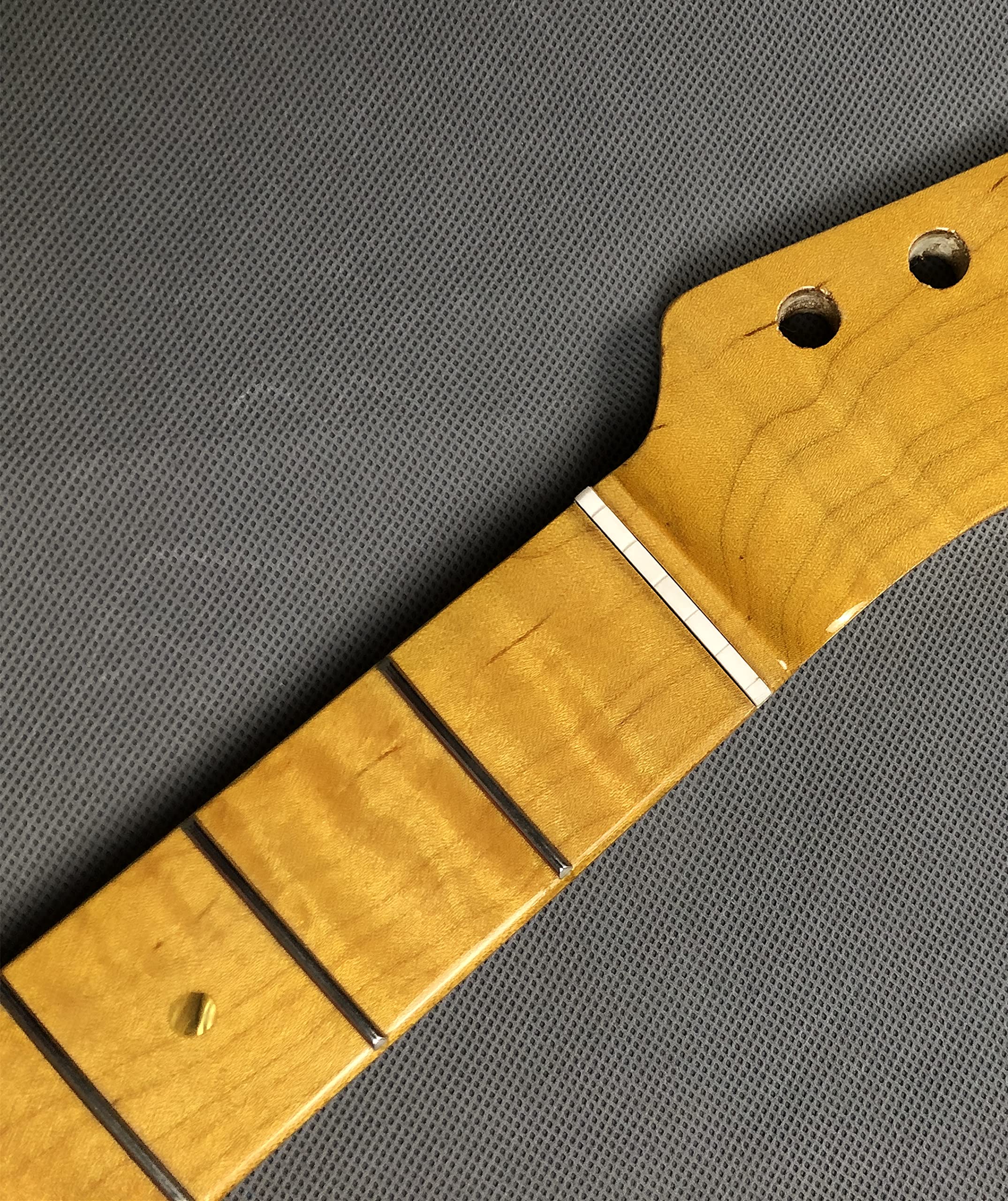Premium Flame Maple Guitar Neck - 21 Frets, 25.5