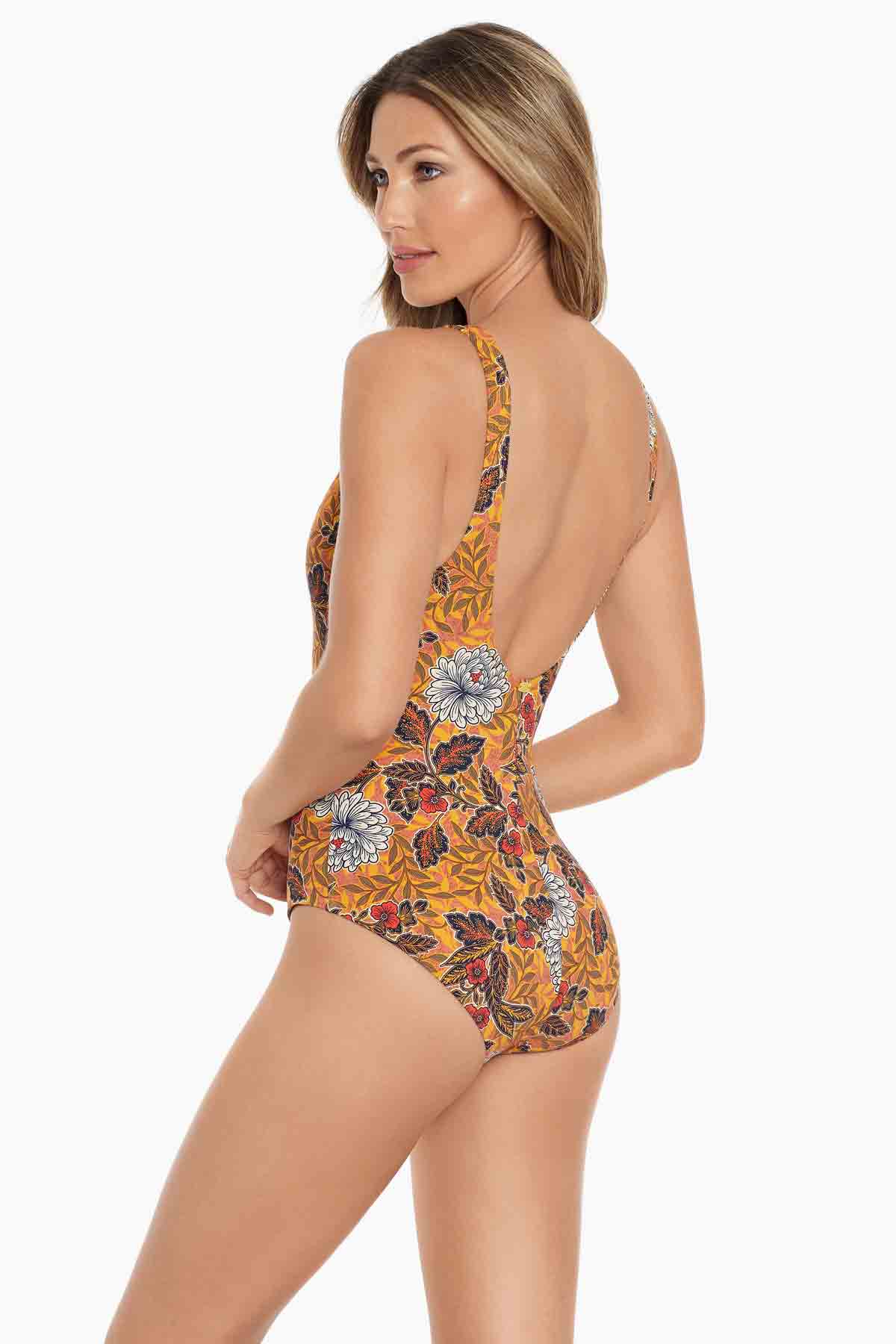 Gypsy Lace Up One Piece Swimsuit - Rhiannon Style Boho Beachwear for Women | Perfect for Pool Parties, Vacations & Summer Getaways