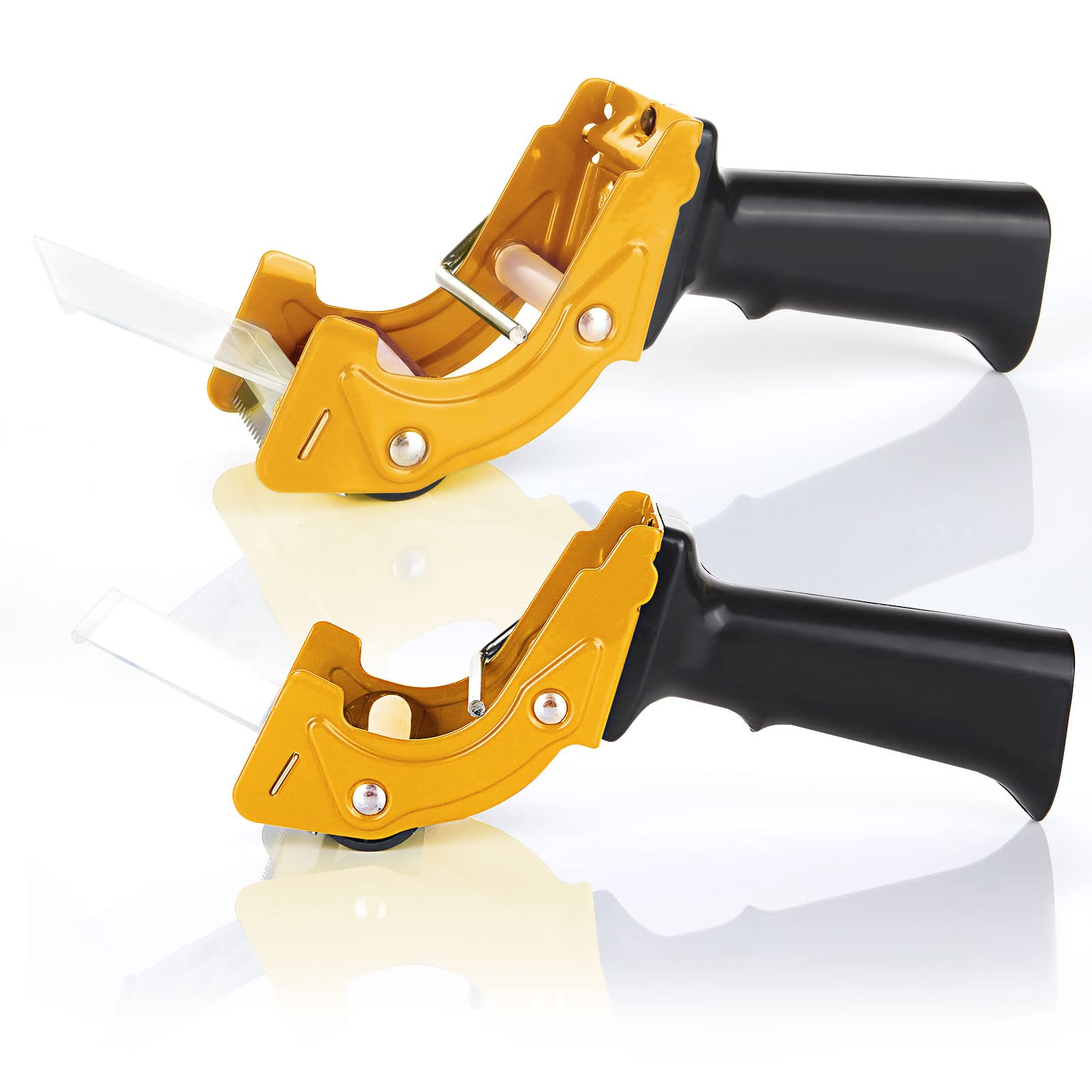Acrux7 2-Pack Heavy Duty 2 Inch Packing Tape Gun with Ergonomic Grip - Handheld Tape Dispenser for Carton Packaging, Box Sealing & Shipping Supplies | Perfect for Moving, Storage & Warehouse Use