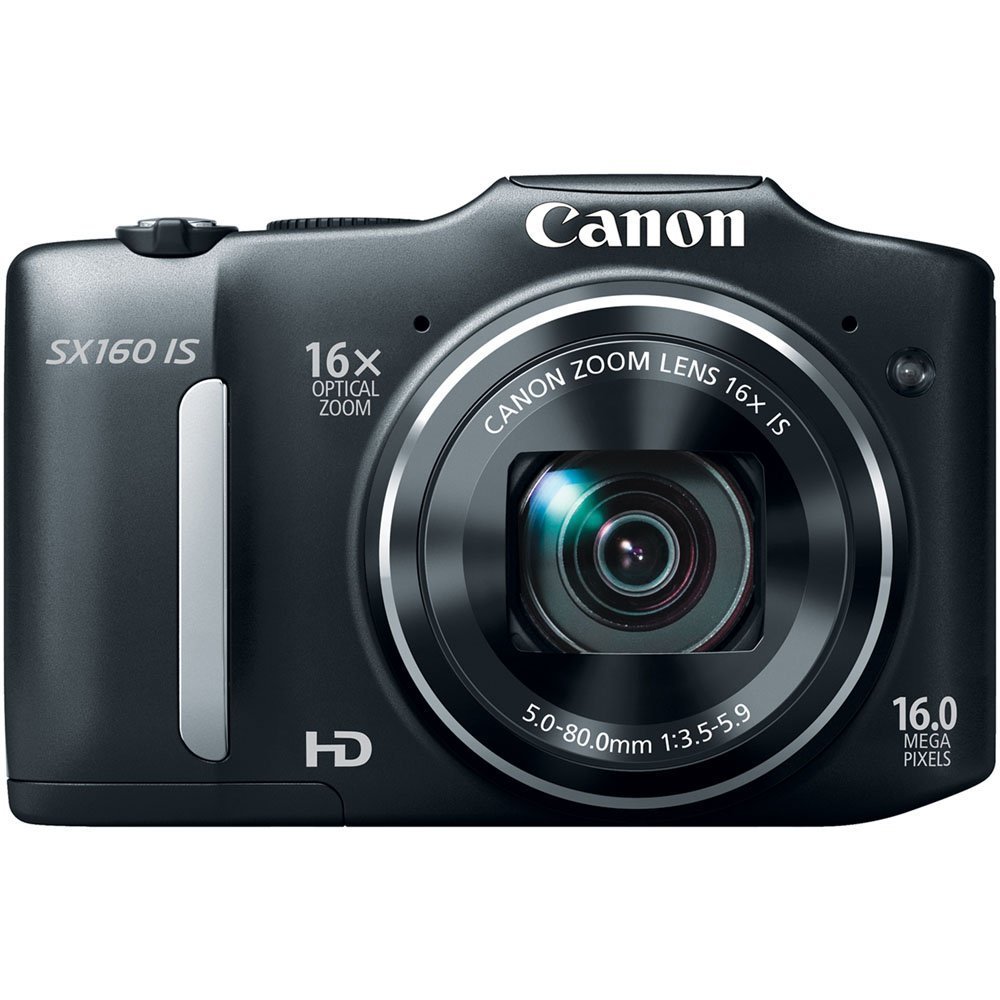 Canon PowerShot SX160 16MP Digital Camera with 16x Optical Zoom & Image Stabilization - 3.0