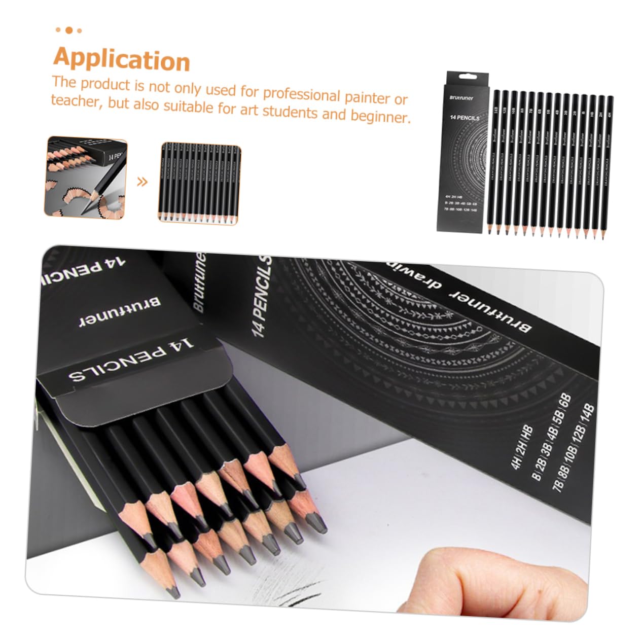 TEHAUX 56 Pcs Sketch Pencils Set - Professional Graphite Drawing Pencils for Artists, Shading, Sketching & Portraits - Portable Wooden Art Pencils for Beginners & Professionals - Perfect for Classroom, Studio & Outdoor Drawing