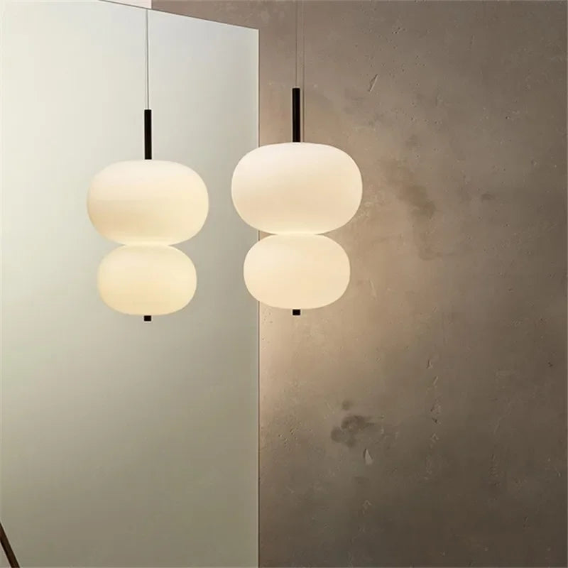 Modern Glass Ball LED Pendant Light - Dimmable Hanging Fixture for Kitchen Island, Dining Room & Bedroom Decor