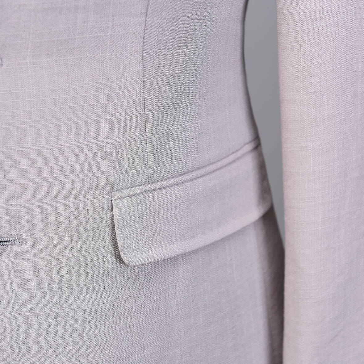 Men's 3-Piece Cotton Linen Suit Set - Blazer Jacket, Tuxedo Vest & Dress Pants | Formal Business Attire for Weddings, Office & Special Occasions