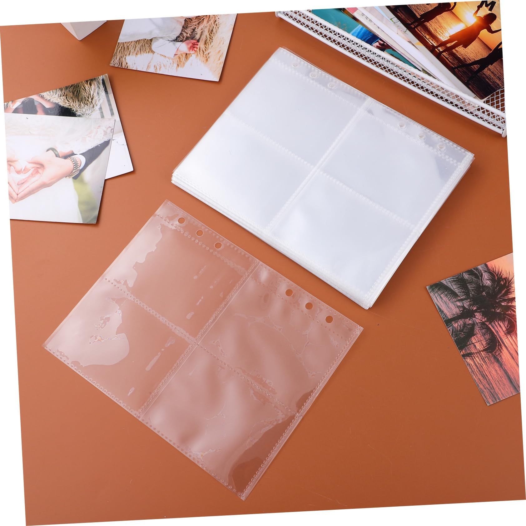 Cabilock 50pcs Clear Baseball Card Sleeves - Premium Trading Card Protectors for Collectibles, Photo Cards & Album Storage | Perfect for Sports Cards, Pokemon, MTG & Trading Card Binder Organization