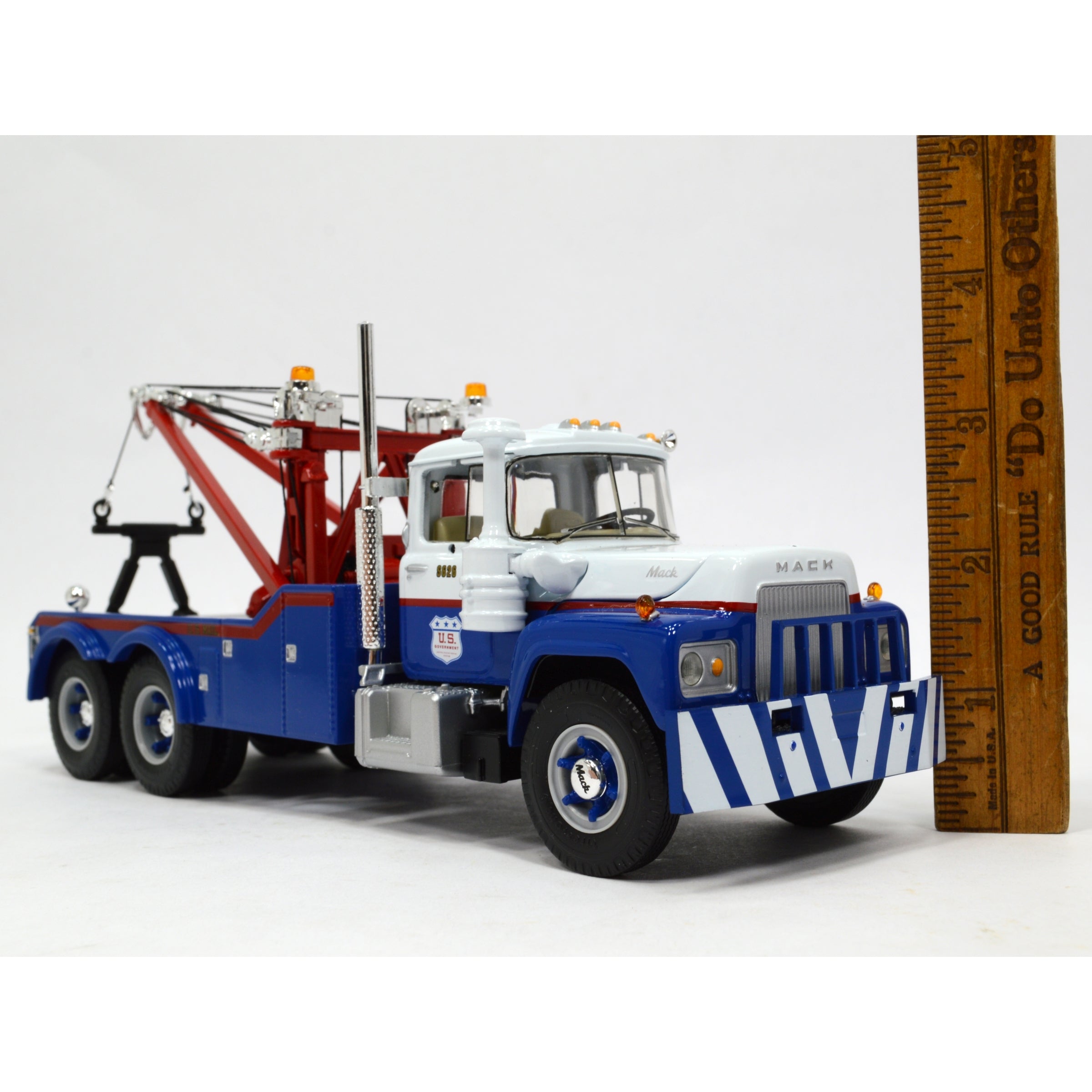 1:34 Scale FIRST GEAR MACK R MODEL Diecast Tow Truck Wrecker - US Postal Service Replica - Perfect for Collectors, Model Displays & Truck Enthusiasts