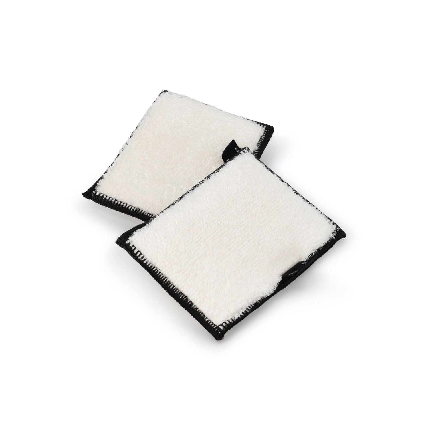 DESIGNSTUFF Eco-Friendly Bamboo Fiber & Cellulose Sponge Set (2-Pack, Black) - Perfect for Kitchen Cleaning, Dishwashing & Sustainable Home Use