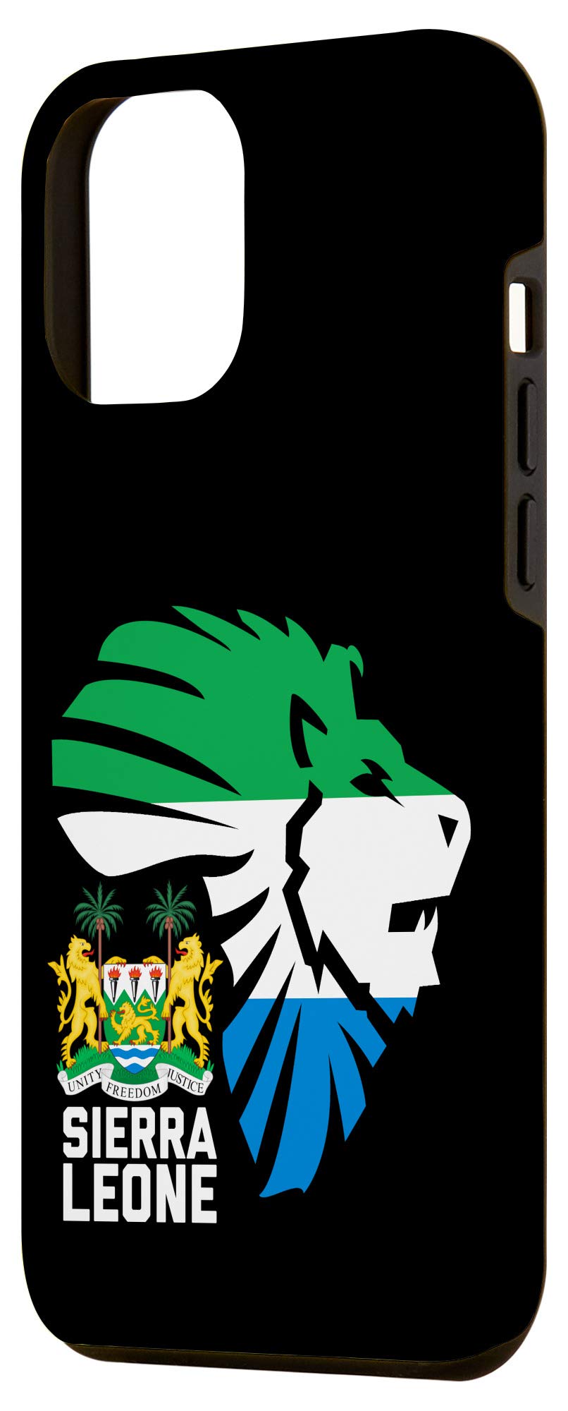 iPhone 12 Pro Max Case - Sierra Leone Seal Lion Design - Premium Protective Phone Cover for iPhone 12 Pro Max - Perfect African Diaspora Gift Idea - Great for Travel, Work & Everyday Use