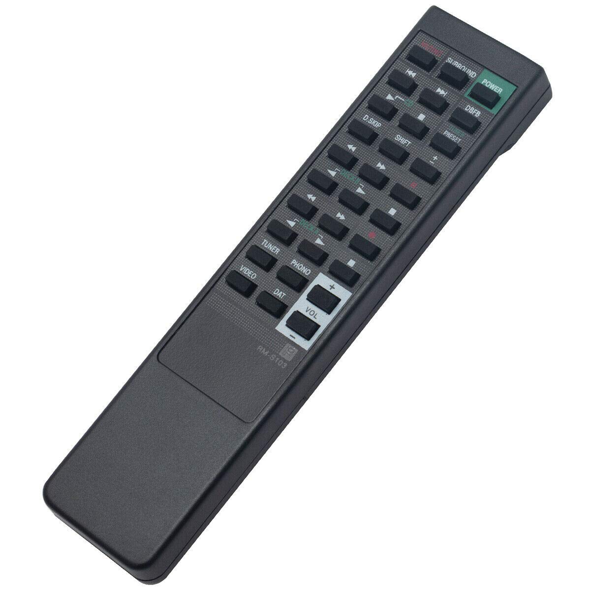 Original Sony RM-S103 Remote Control Replacement for STR-GX49ES/STR-GX47ES/STR-AV570X FM Stereo Receivers - Perfect for Home Theater & Audio System Control