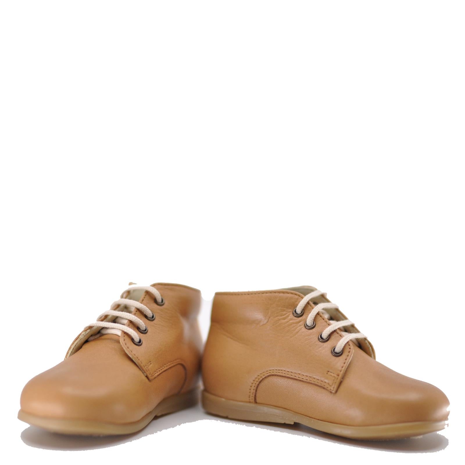 Pepe Luggage Lace Up Baby Booties - Soft Leather Infant Shoes for Boys & Girls - Perfect for First Walkers, Outfits & Photo Shoots