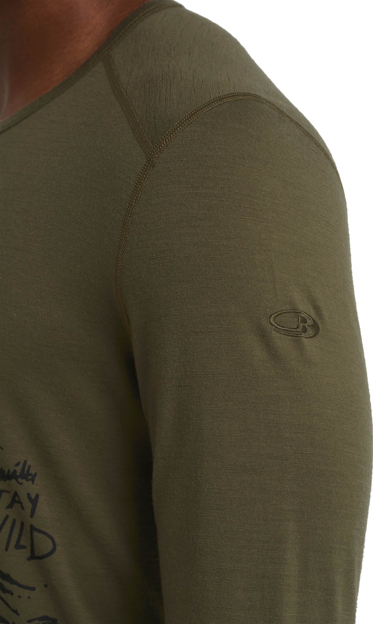 200 Oasis Travel Diaries Long Sleeve Baselayer for Men - Moisture Wicking Thermal Underwear for Hiking, Camping & Outdoor Activities