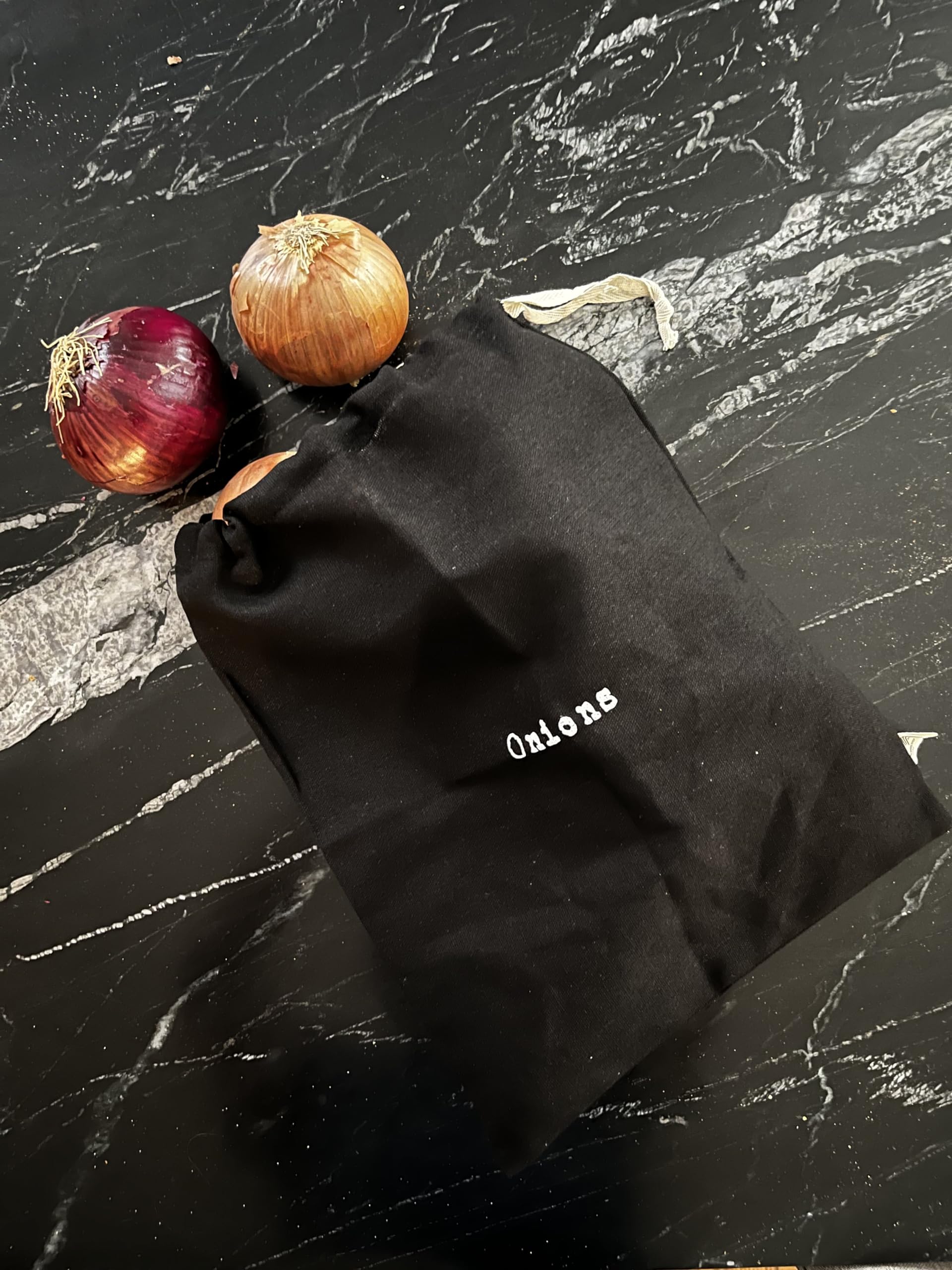Organic Linen Onion & Potato Storage Bags Set - 2 Pack 15
