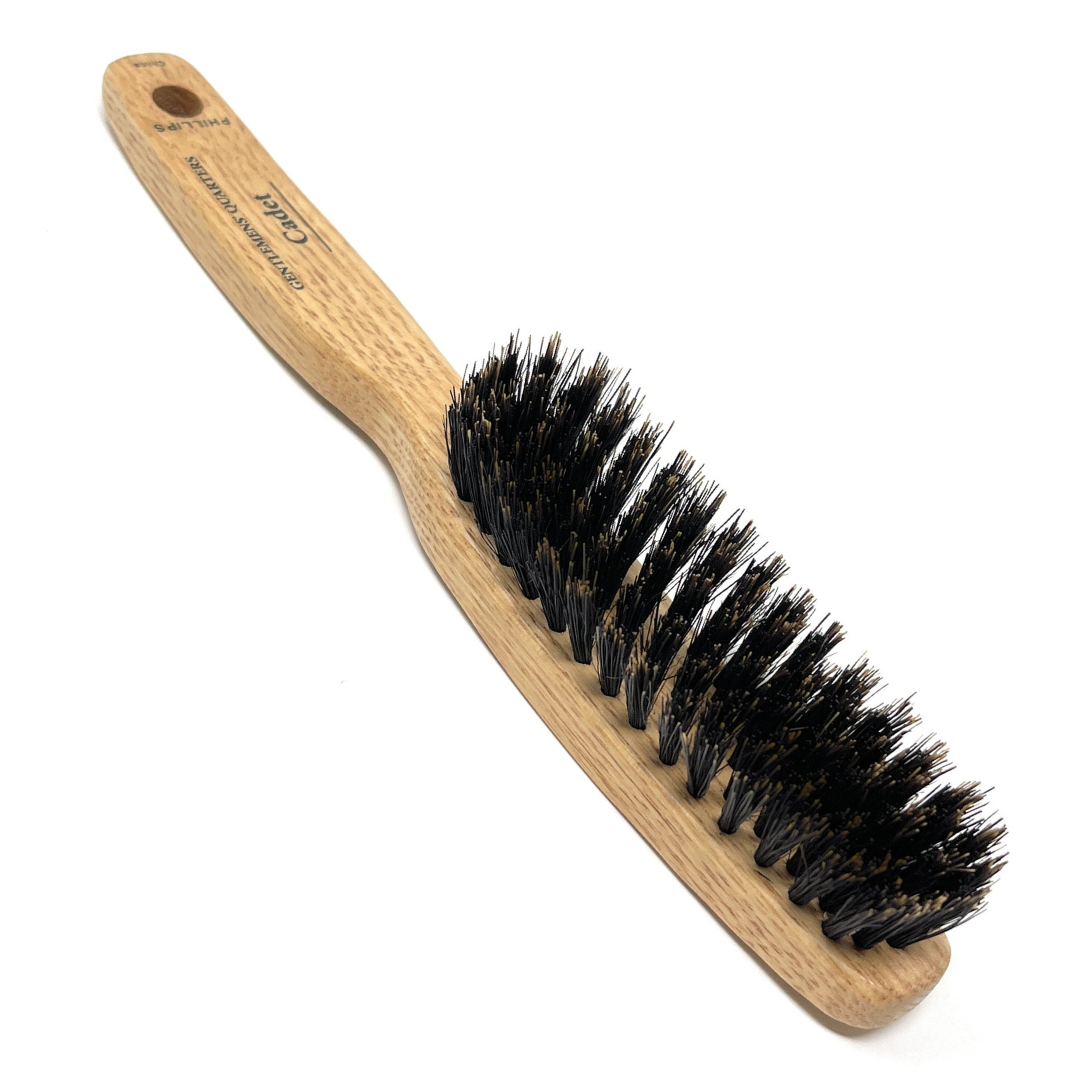 Phillips Brush Gentlemens’ Quarters Cadet 5 Row Hair Brush for Men - Perfect for Styling, Detangling & Scalp Massage - Ideal for Home, Travel & Grooming Kits
