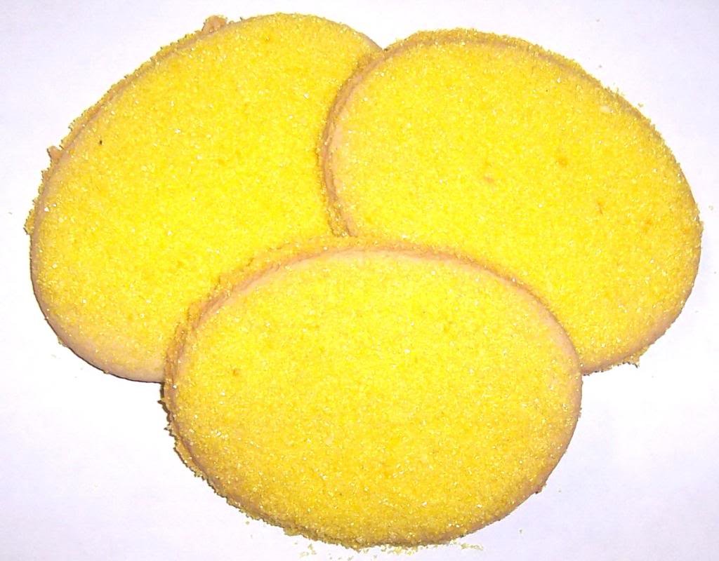 Scott's Cakes Easter Egg Sugar Cookies with Yellow Sugar - 1 Pound Plastic Deli Container - Perfect for Easter Celebrations, Holiday Gifts & Party Desserts