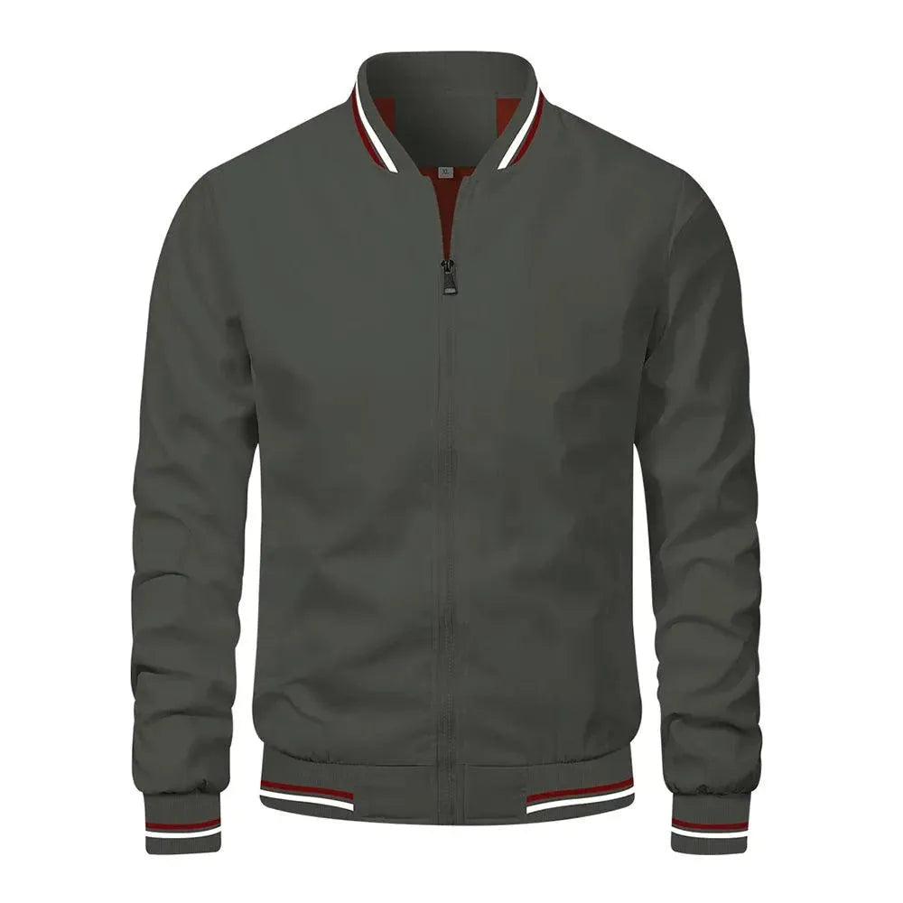 Men's Casual Bomber Harrington Jacket - Lightweight & Stylish Outerwear for Everyday Wear, Travel & Outdoor Activities