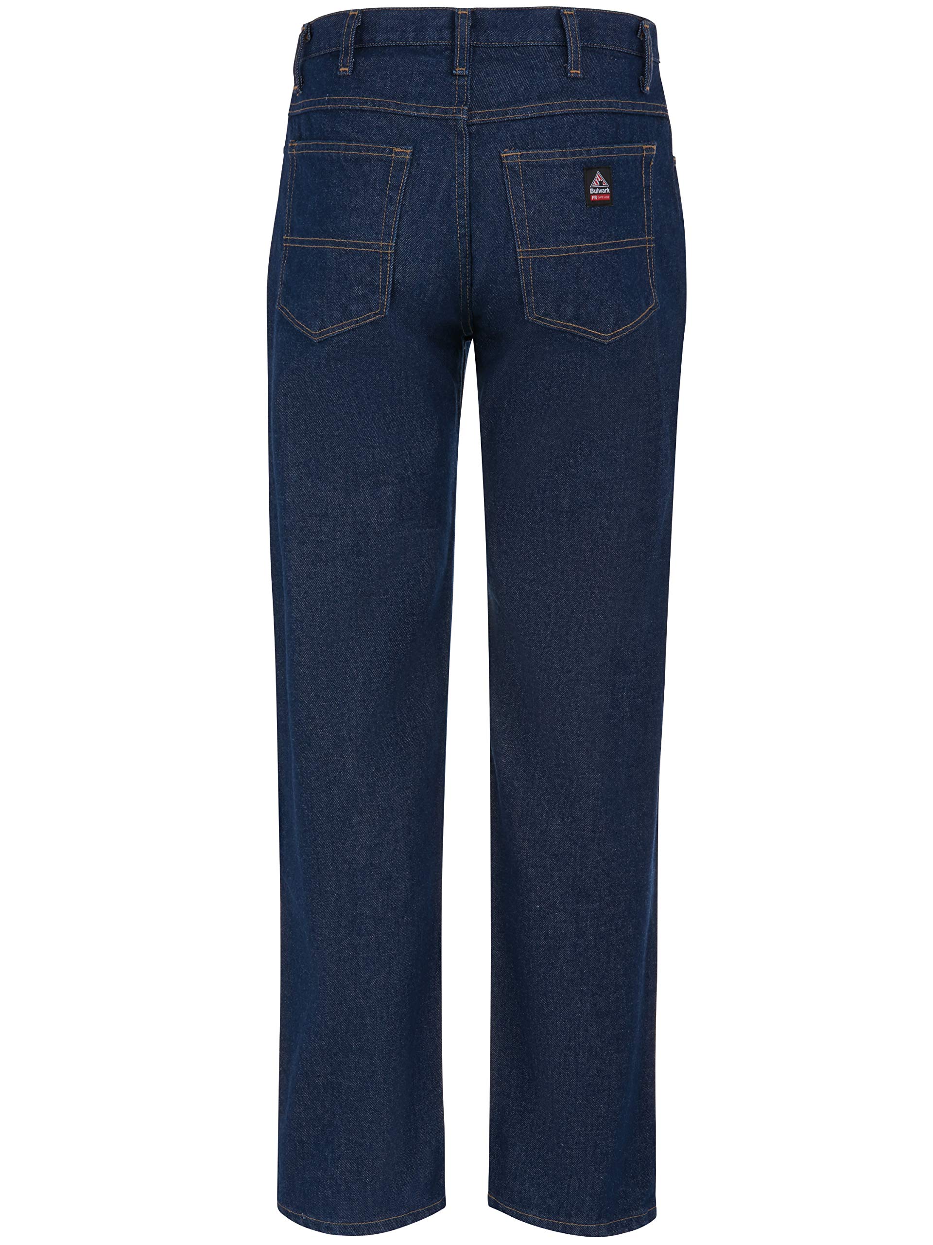 Bulwark Men's Straight Fit Jeans - Classic Denim Pants for Casual & Work Wear | Comfortable & Durable for Everyday Use