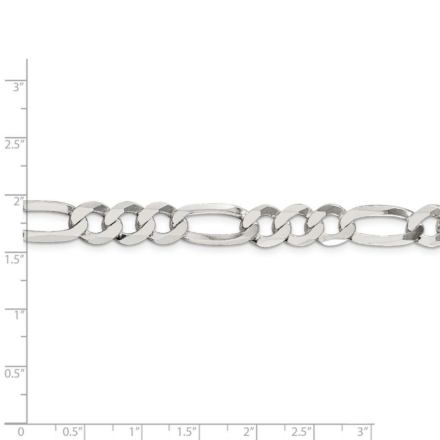 925 Sterling Silver Lightweight Figaro Chain Necklace, Bracelet or Anklet - Dainty Jewelry for Women & Men - Perfect for Everyday Wear, Gifts & Special Occasions