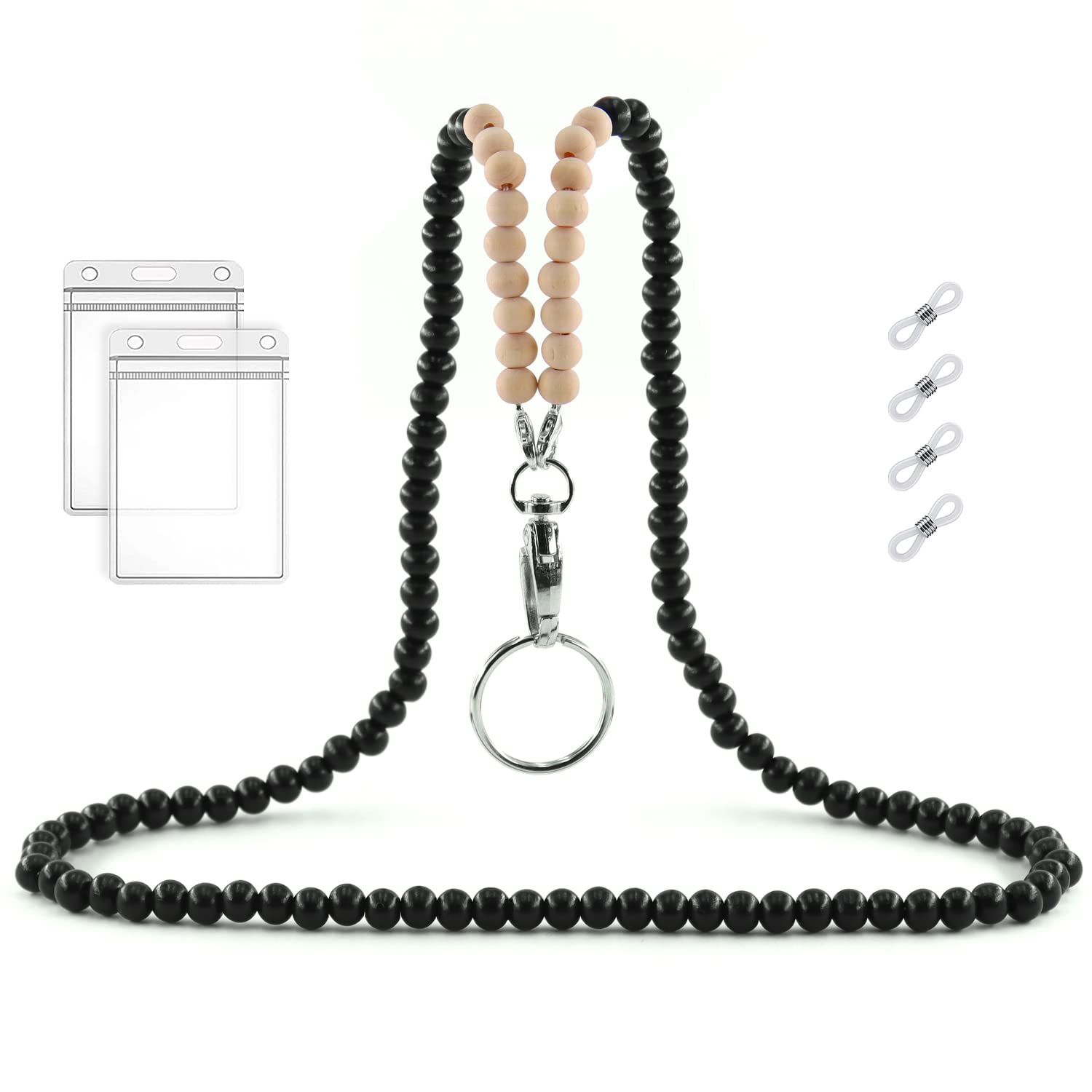 HONZUEN Beaded Lanyard for ID Badges & Keys - Office & Event Use