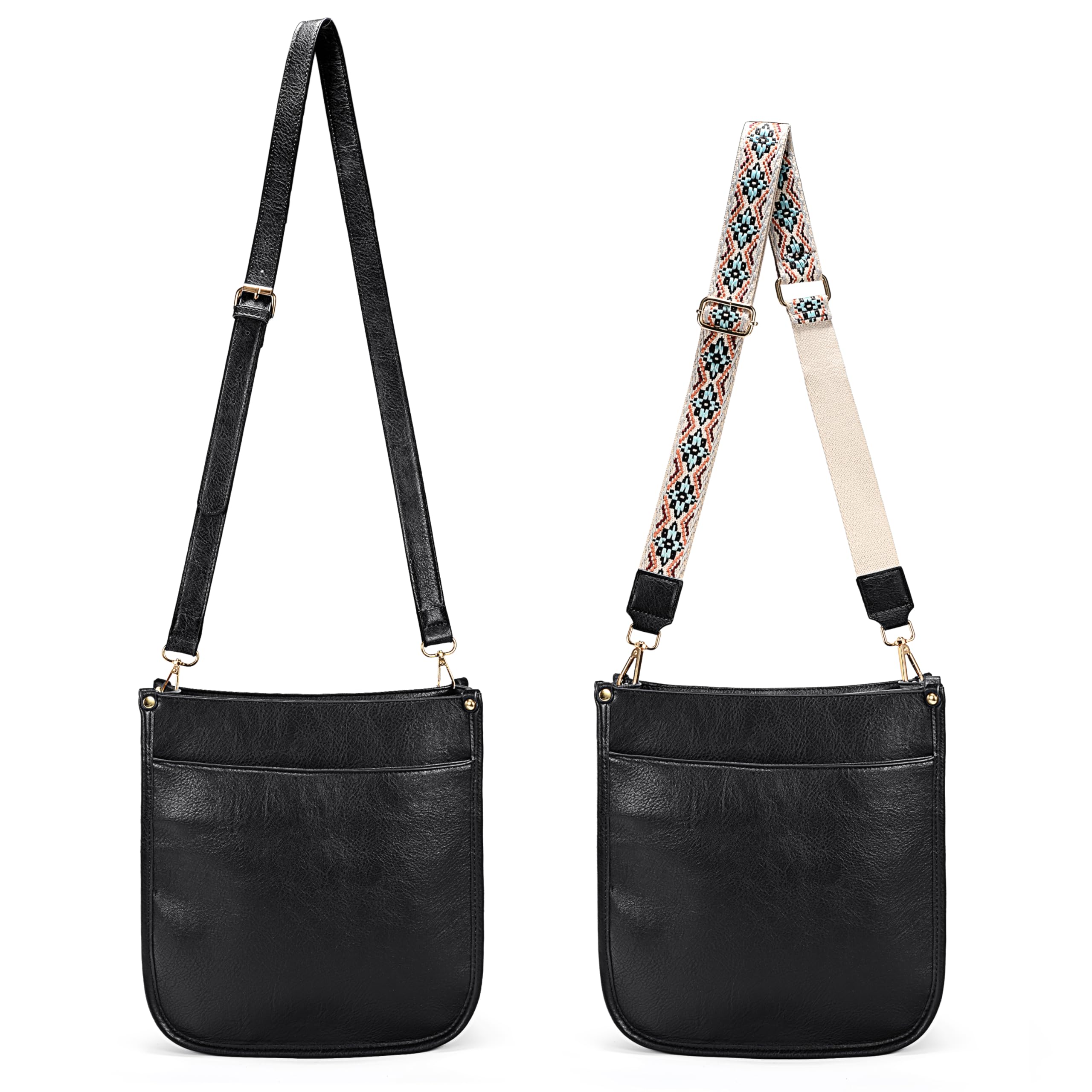 Uromee Vegan Leather Crossbody Bag for Women - Trendy Multi-Pocket Shoulder Purse with Adjustable Strap & Tassel Decor | Perfect for Work, Travel & Everyday Use