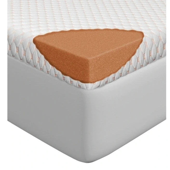 John Cotton Copper Infused Memory Foam Mattress Topper - Queen Size, Cooling Gel & Pressure Relief for Back Pain - Perfect for Hot Sleepers & Side Sleepers - Bedroom Comfort Upgrade